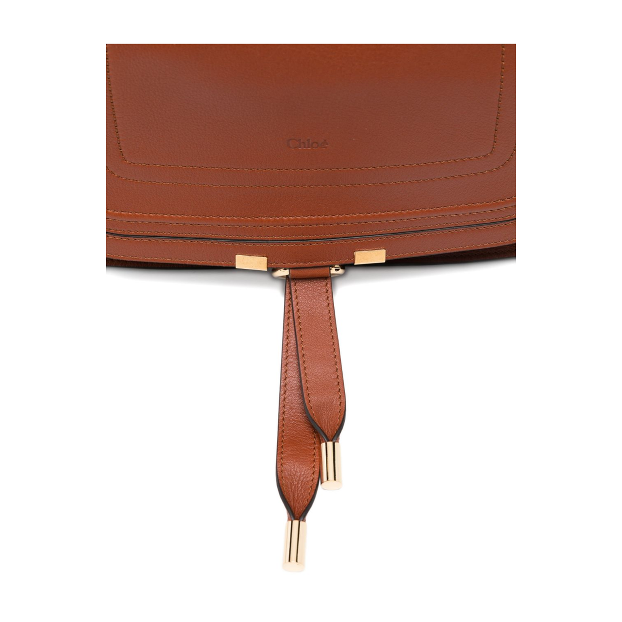 Marcie Small Calfskin Shoulder Bag - Clay Brown - Image 2