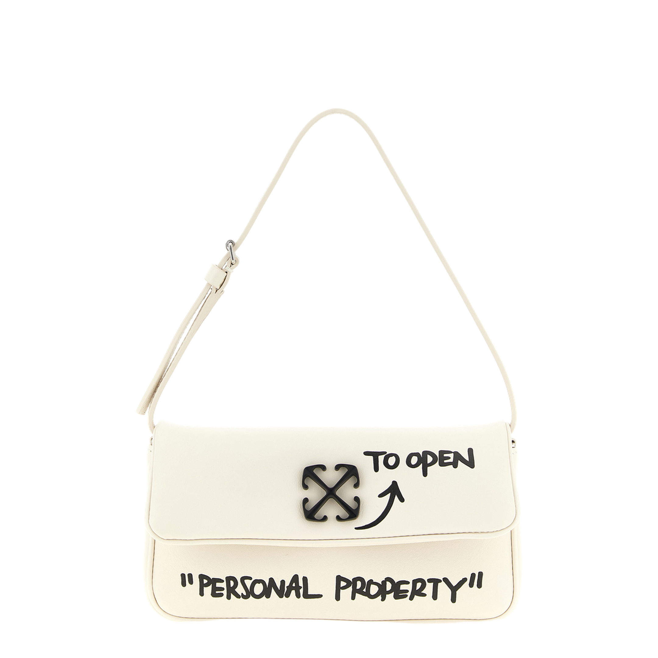 Jitney Medium Calf Leather Shoulder Bag - Dust/Black - Image 1