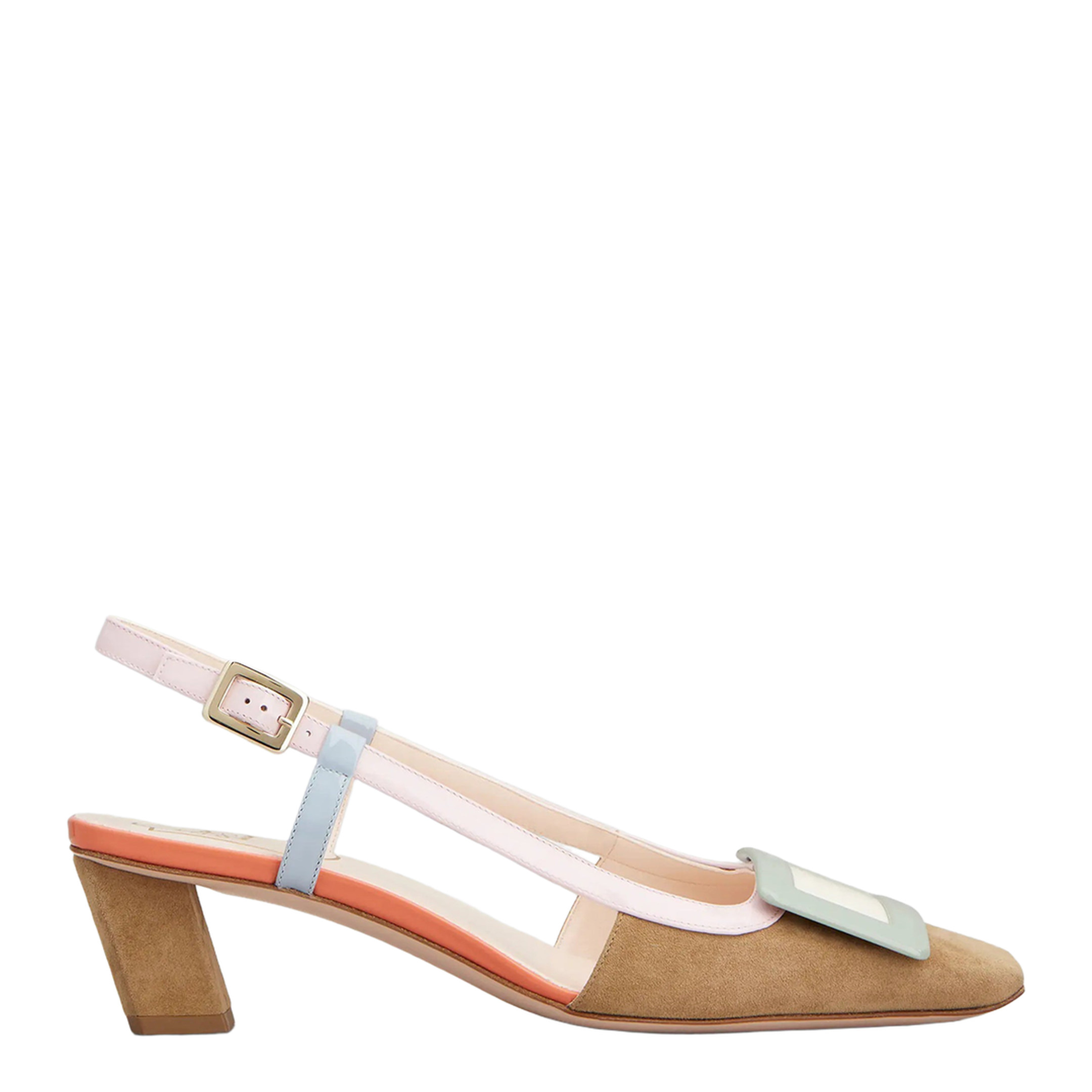 Belle Vivier multicoloured suede slingback - Image 1