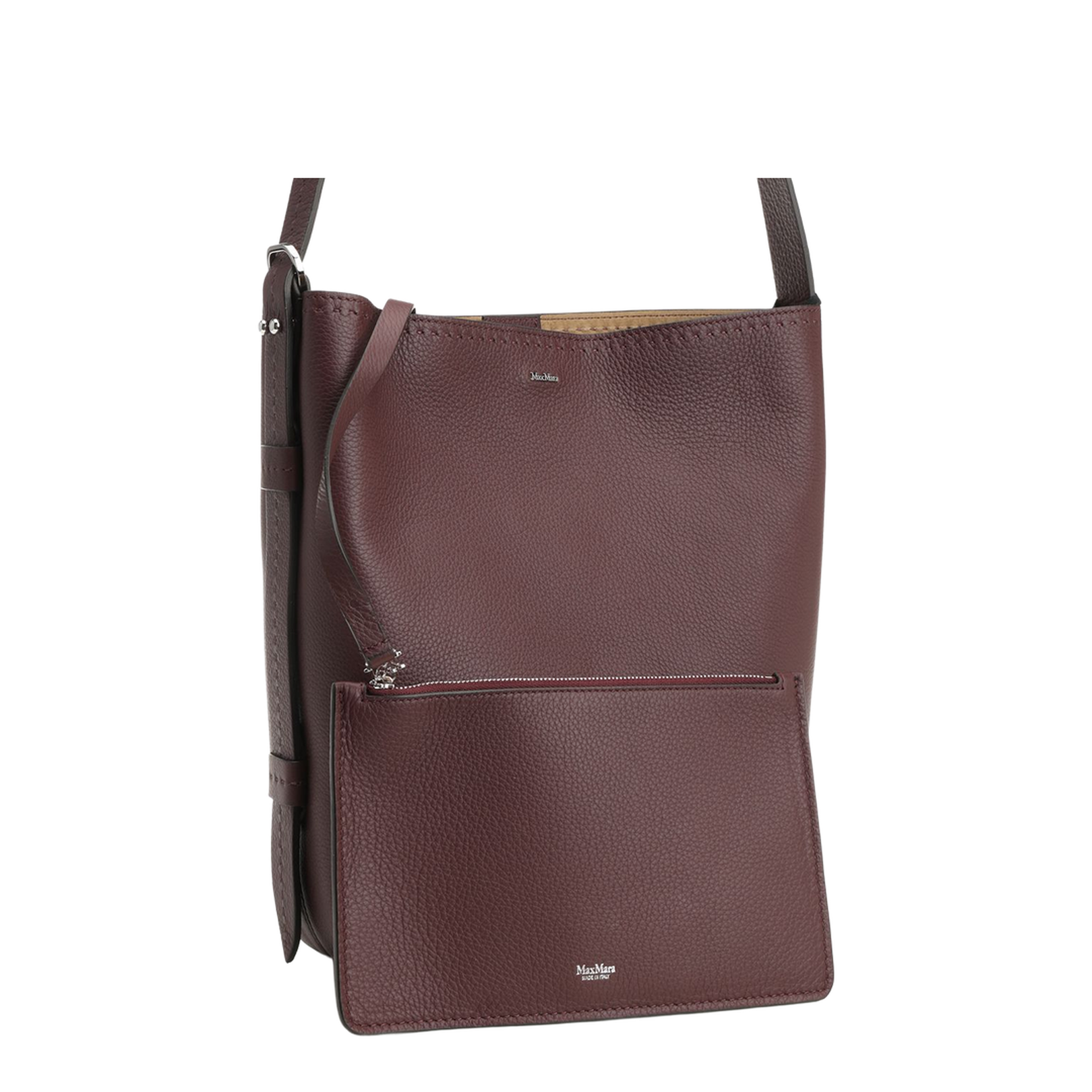 Archetipo Medium Shoulder Bag Leather Brown - Image 5