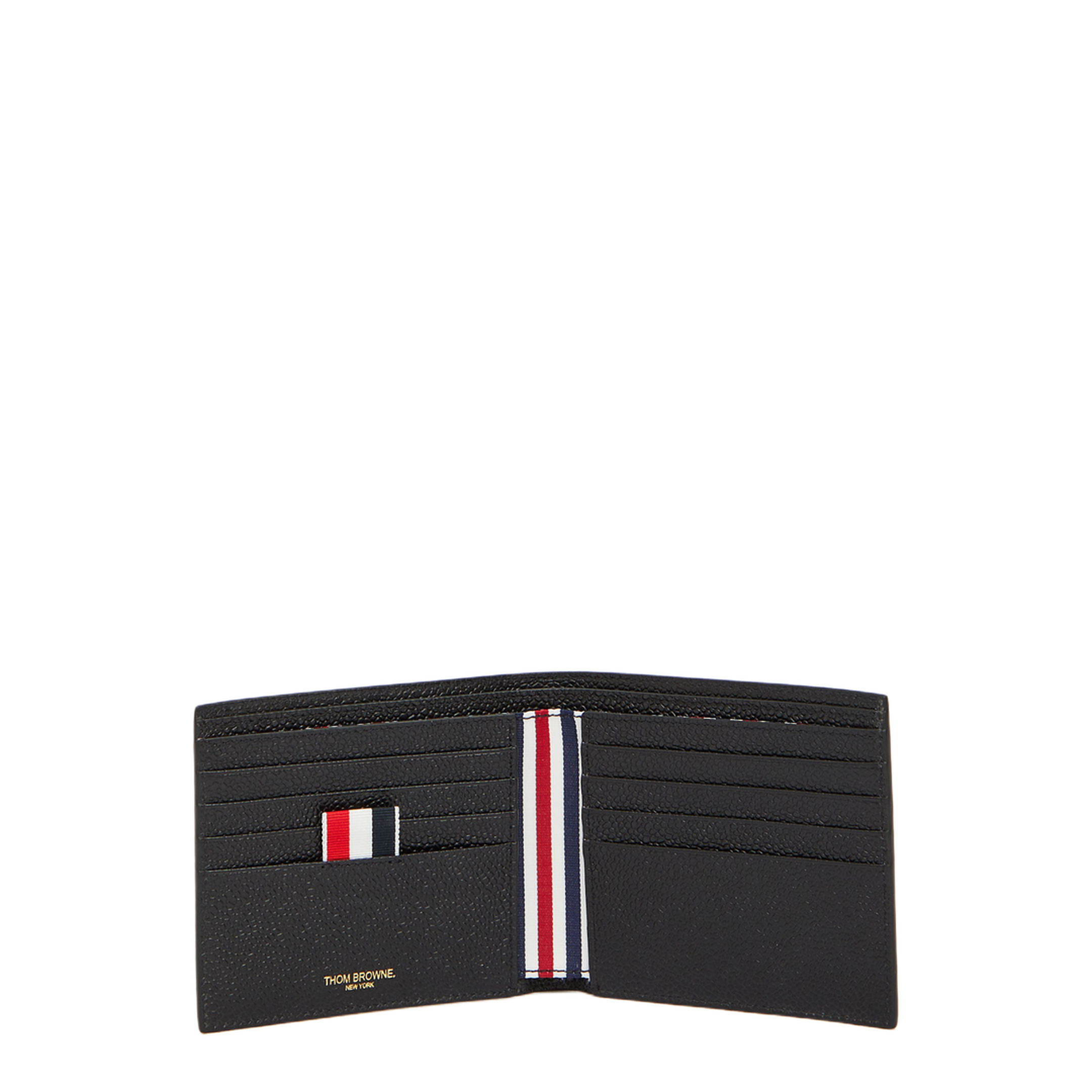 Pebble Grain Leather Bifold Wallet - Black - Image 4