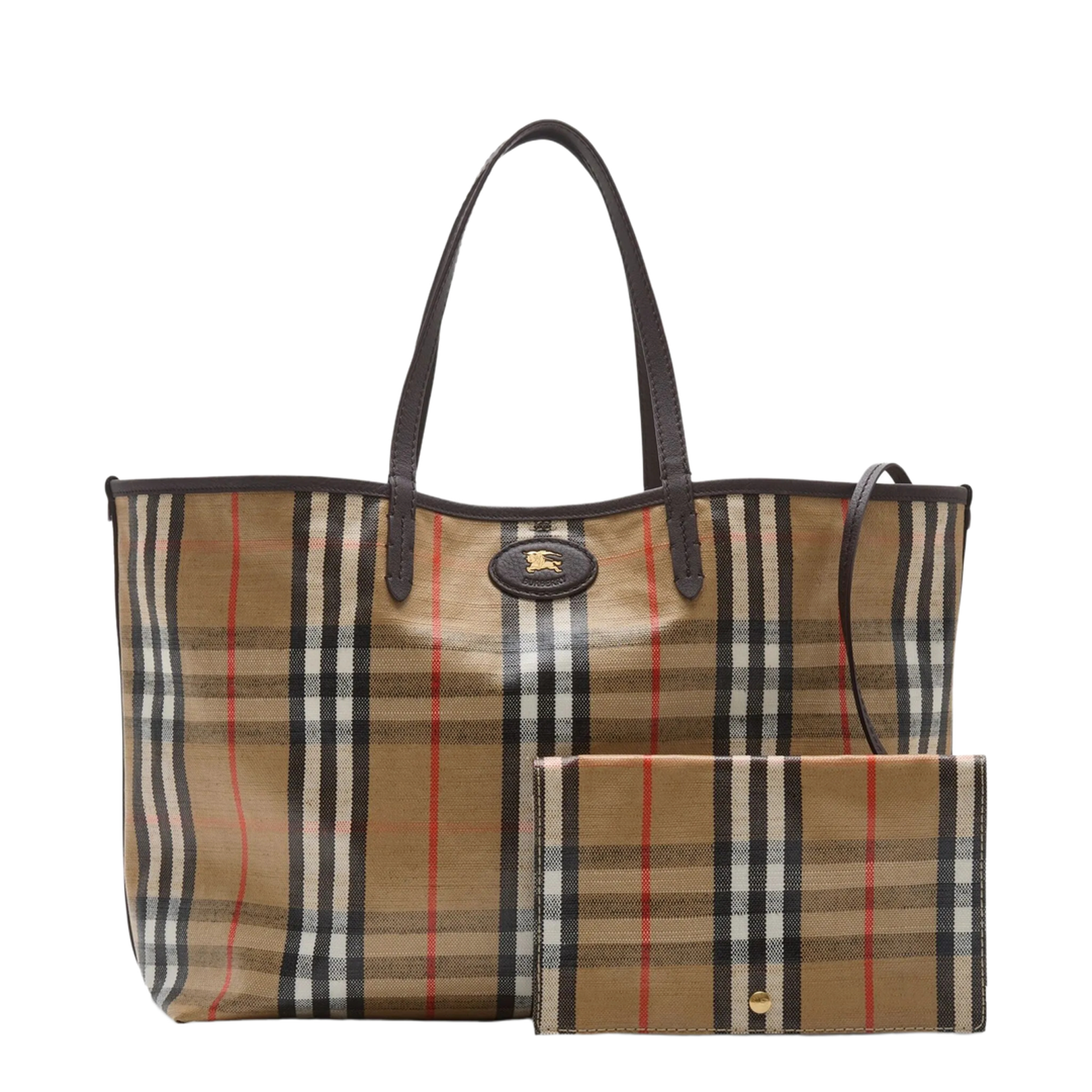 Highland Medium Checked Beige Crossbody - Image 4