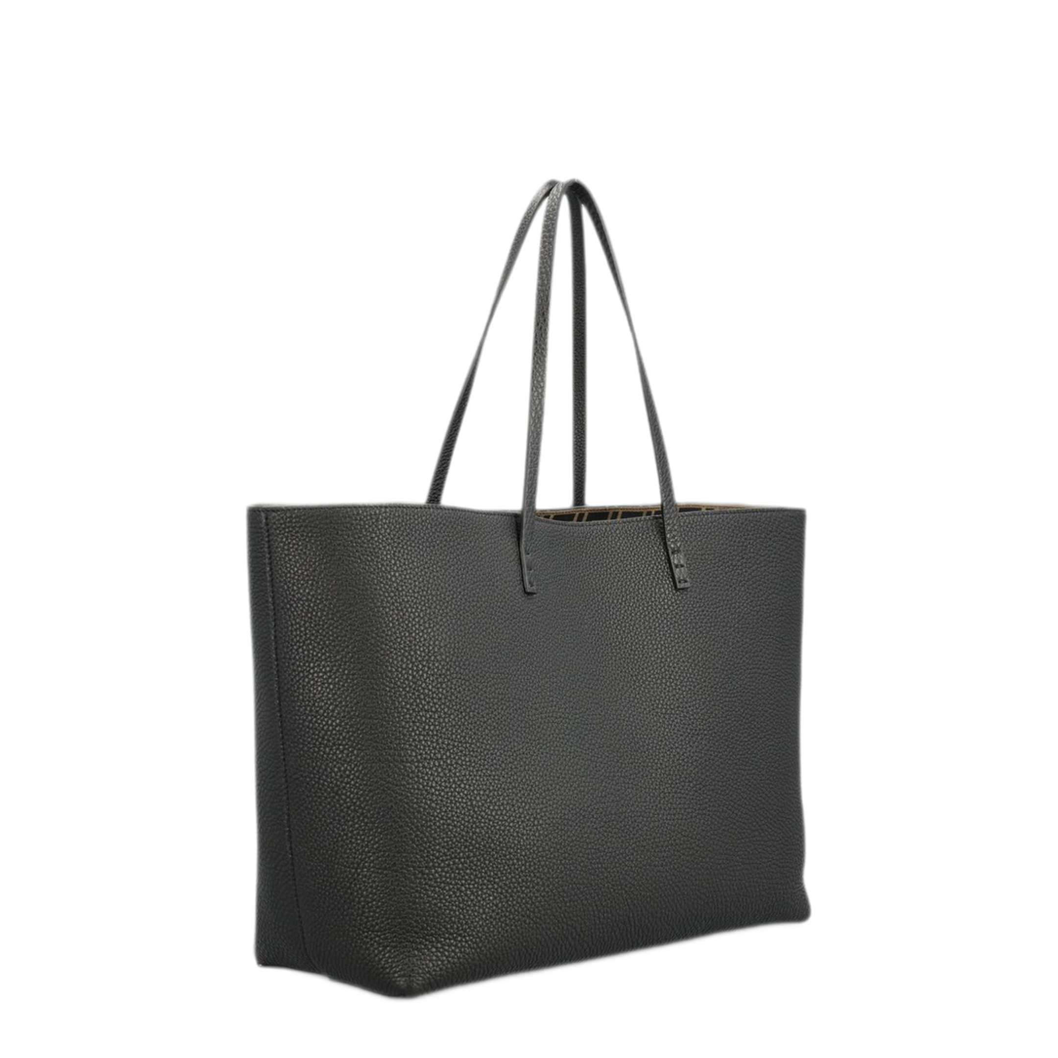 Medium Calfskin Tote - Black - Image 3
