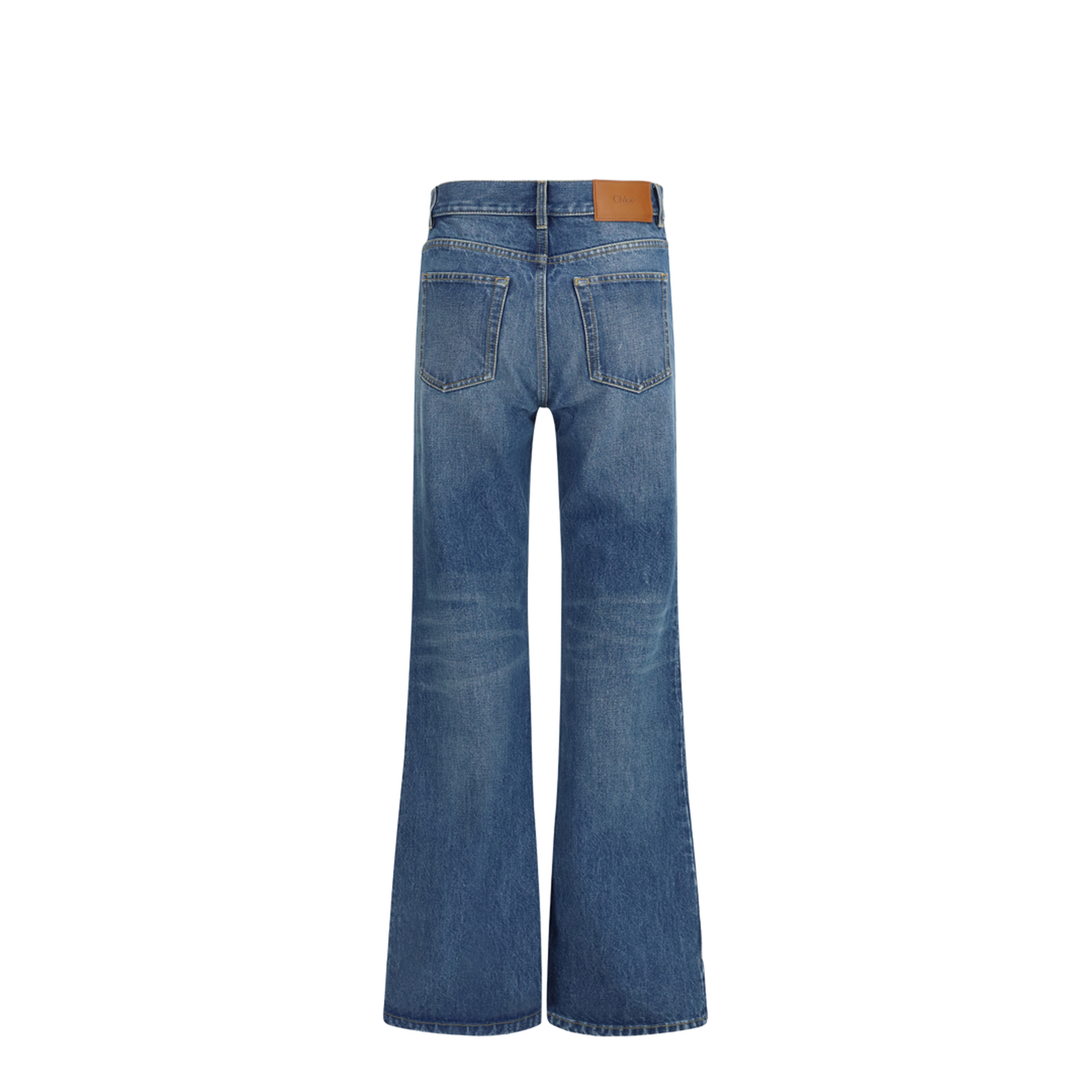 Jeans Flared In Organic Cotton Denim - Image 2