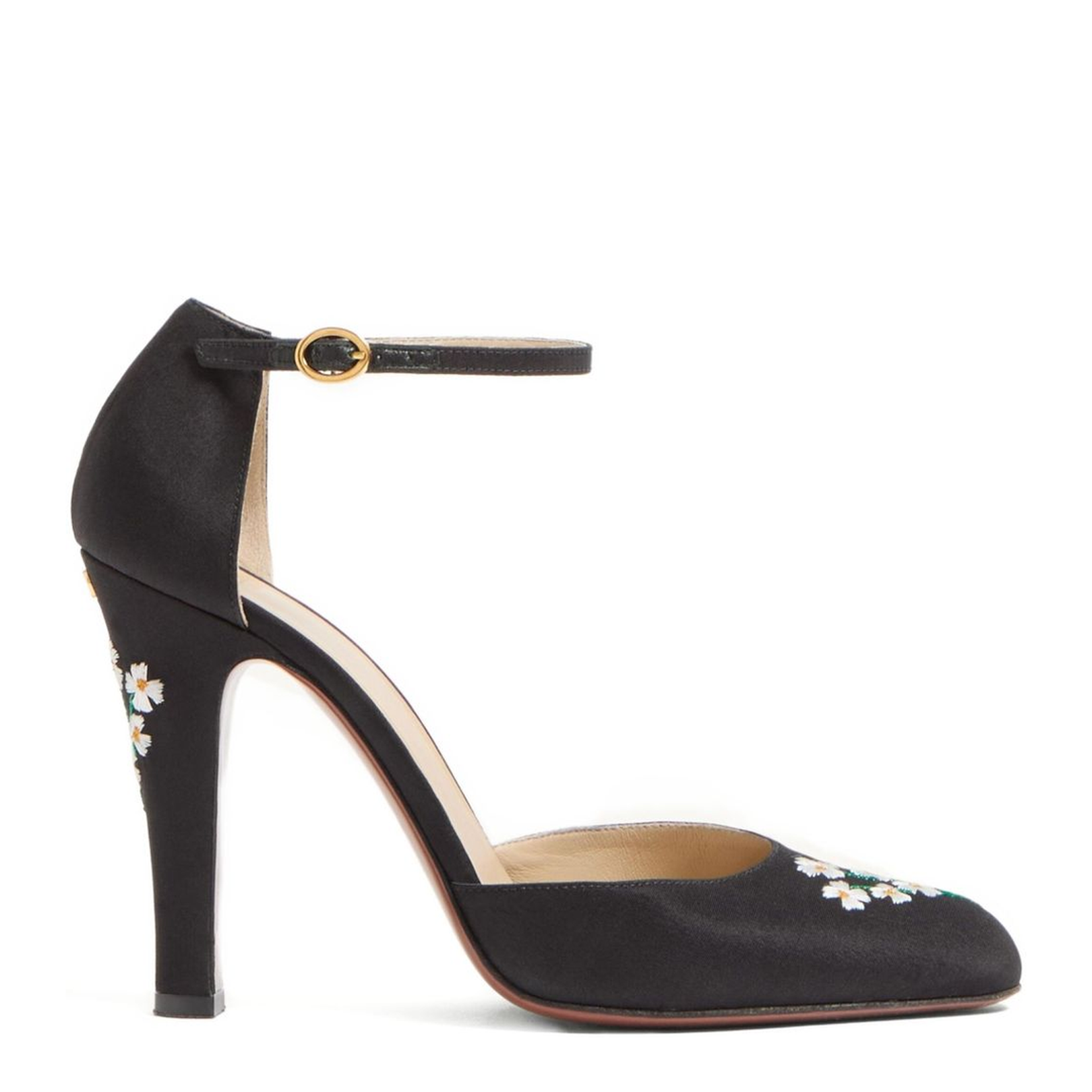 Embroidered Pumps - Black - Image 1