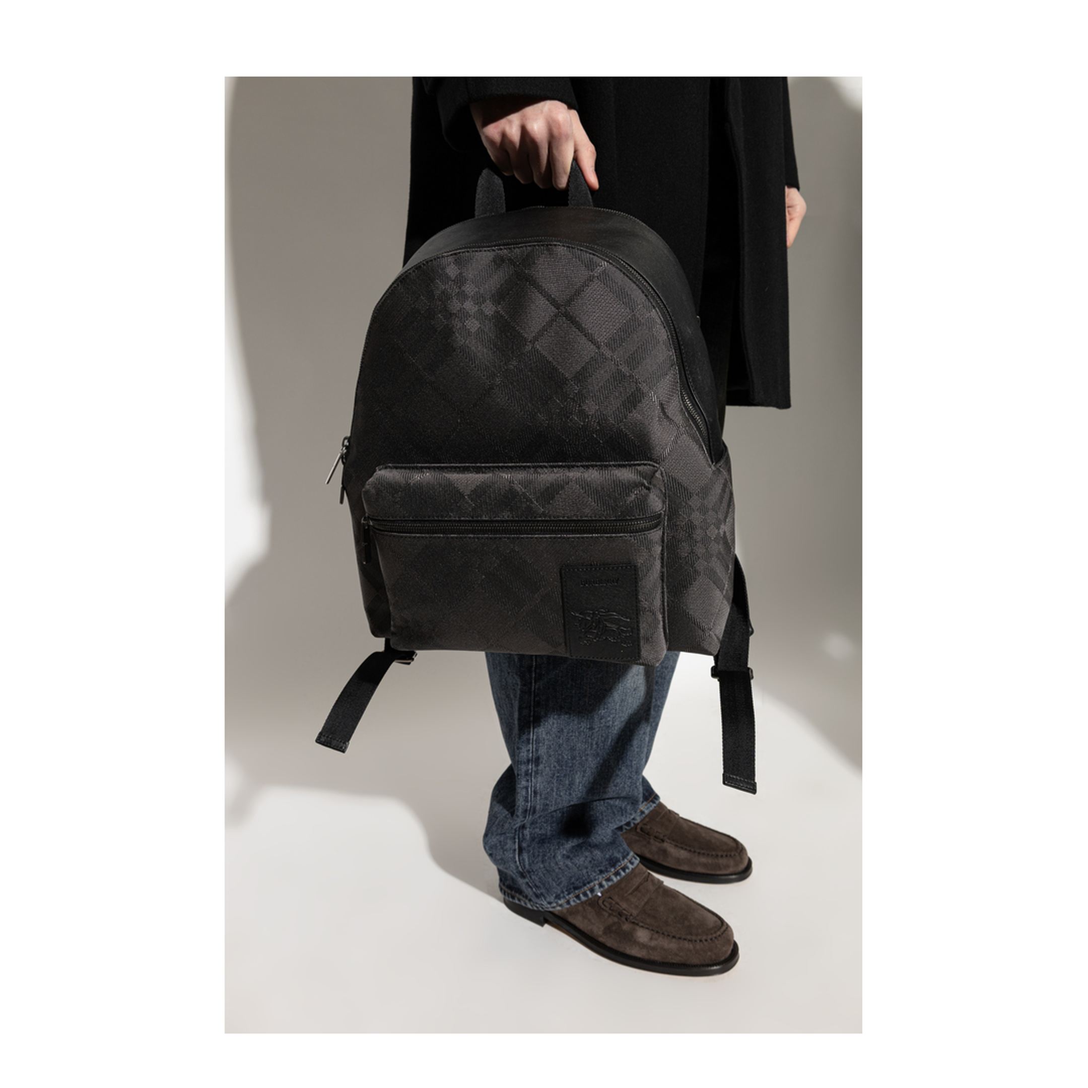 Chester Nylon Backpack - Black - Image 2