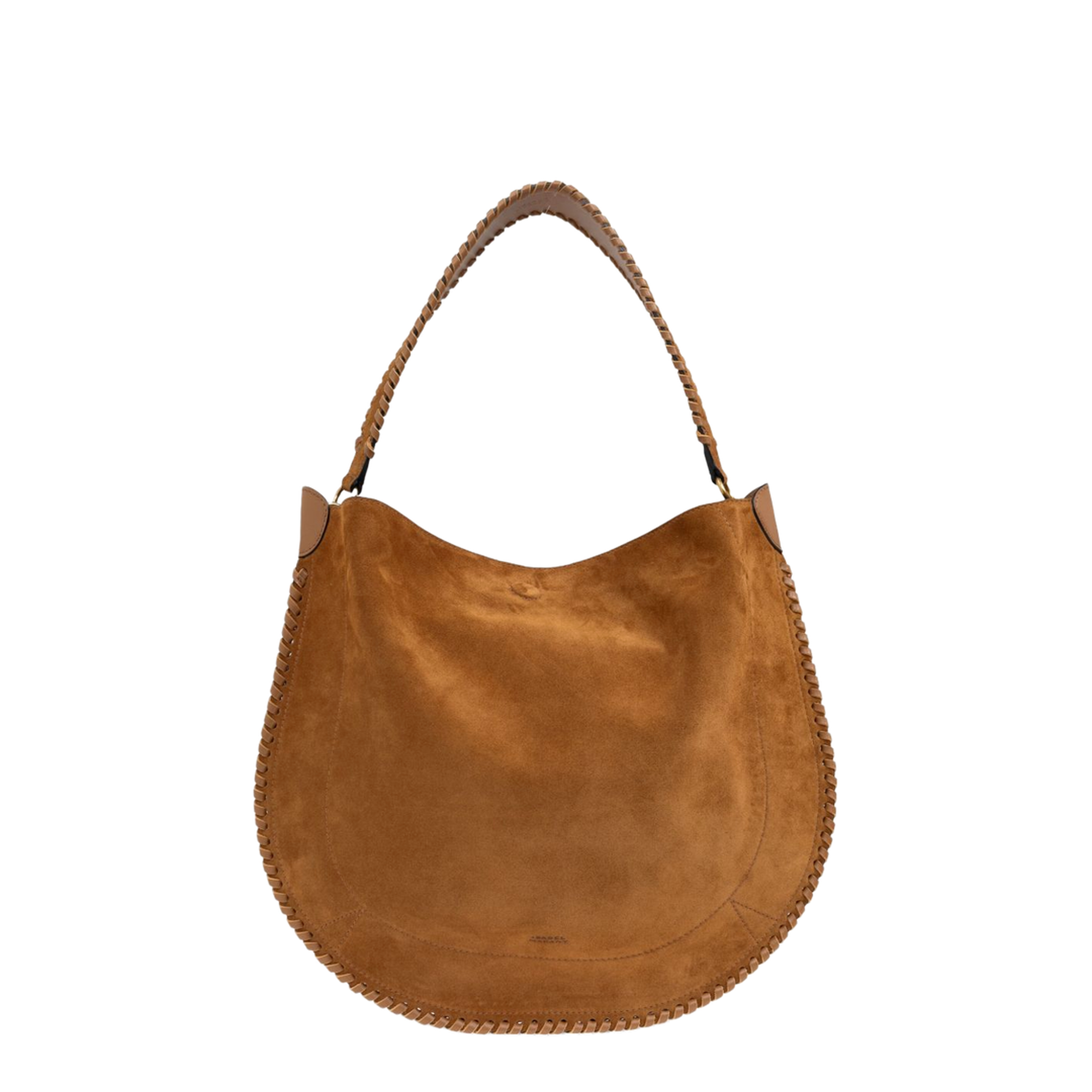 Suede Calfskin Hobo Soft Bag - Cognac - Image 6