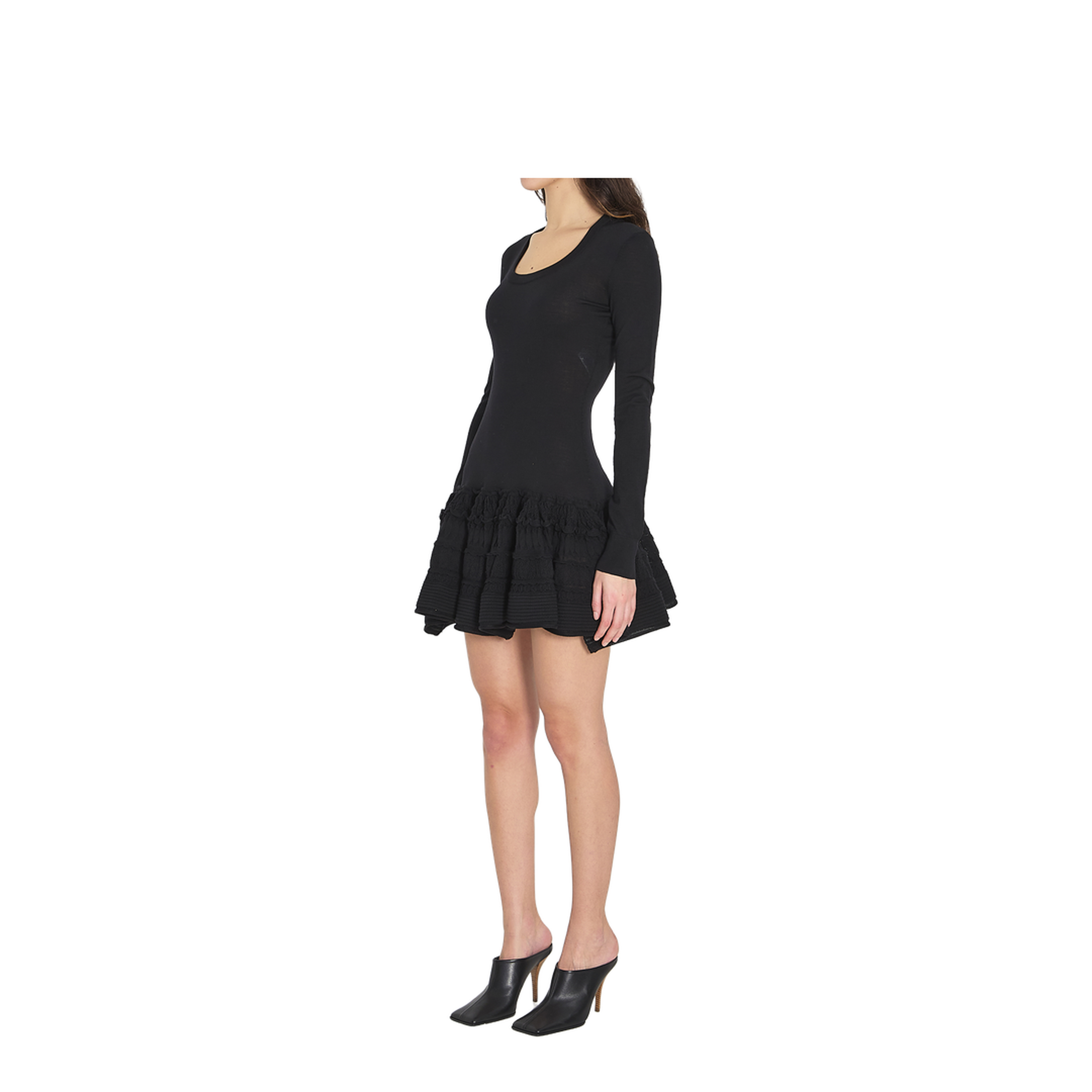 Wool Crinoline Mini Dress - Image 2