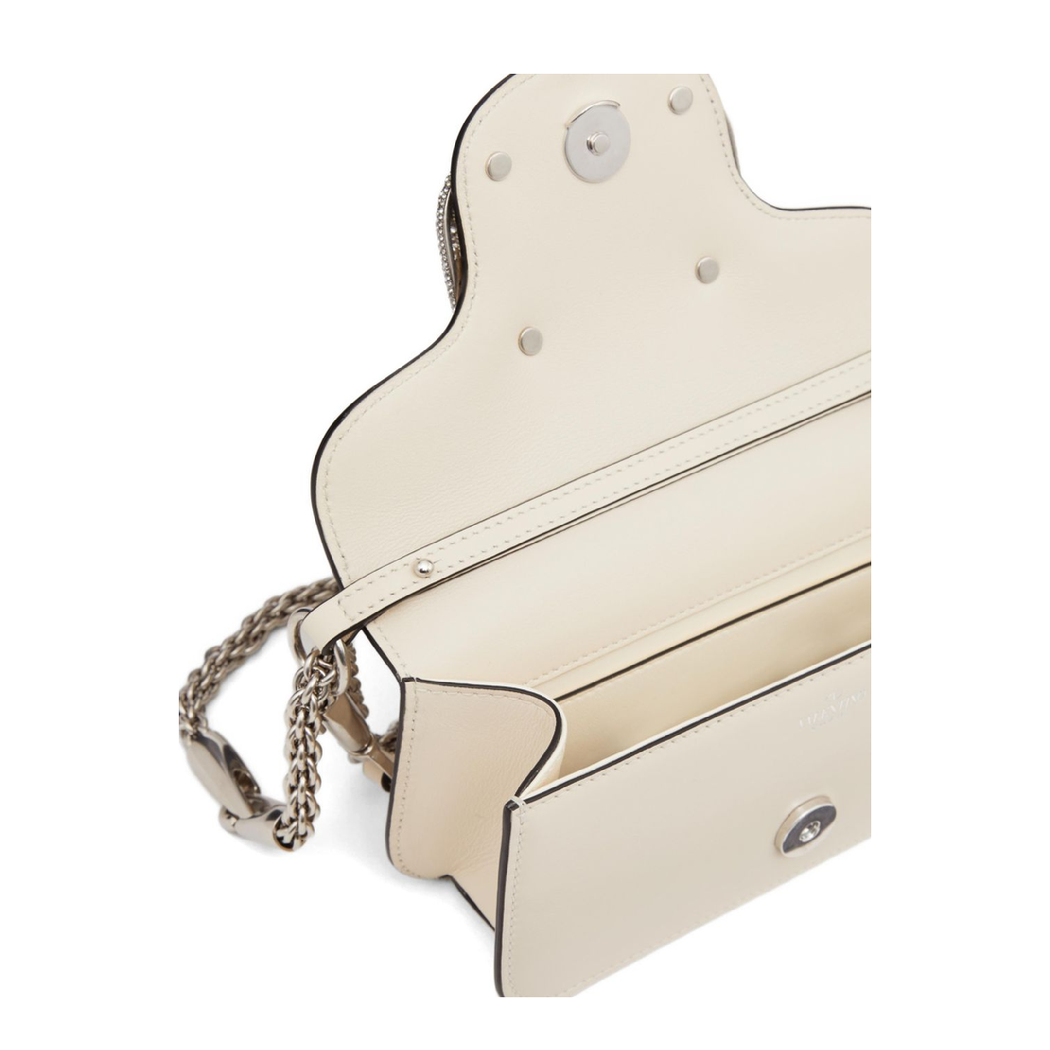 Locò Small Calfskin Shoulder Bag - Ivory - Image 4