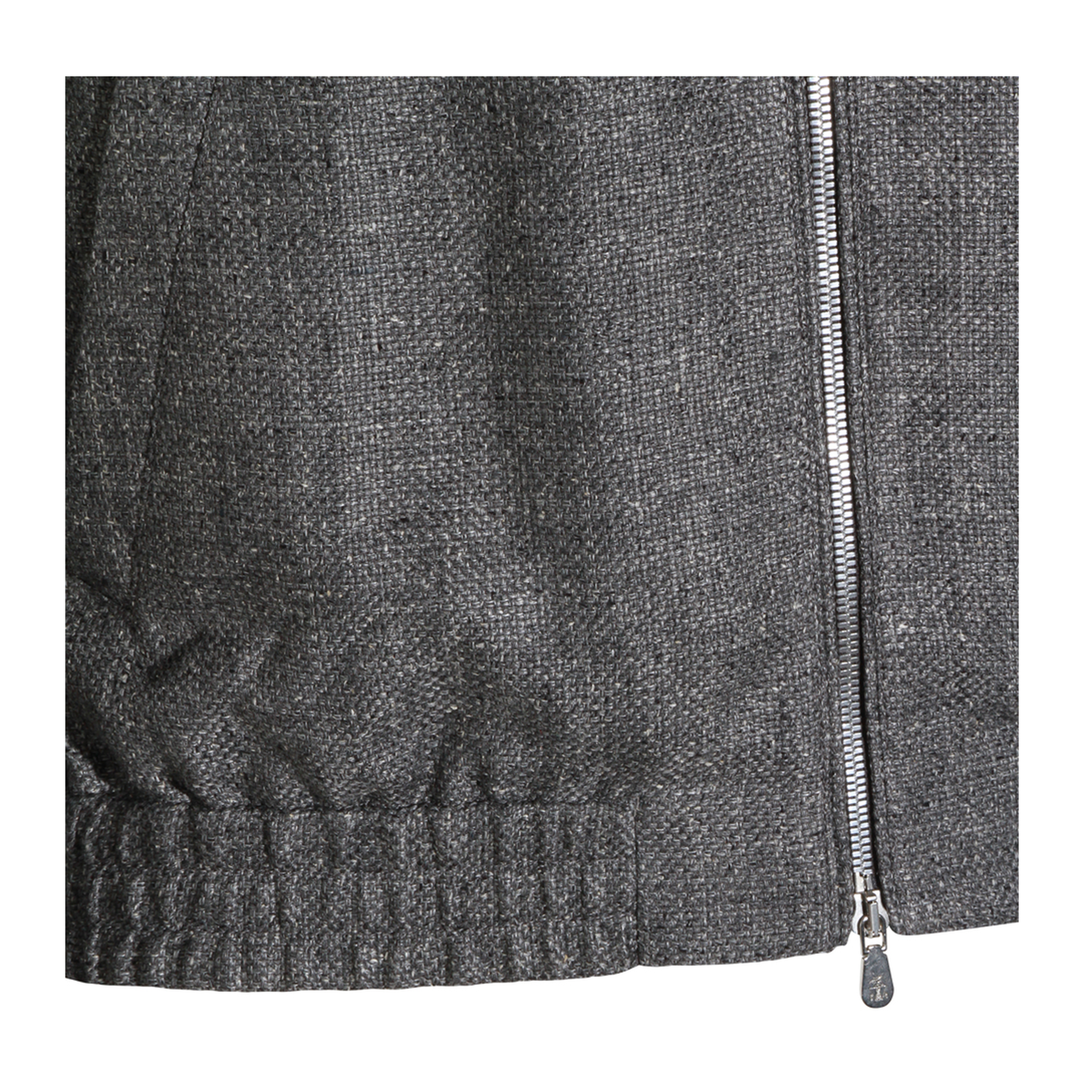 Stand Collar Outerwear Jacket Grey - Image 5