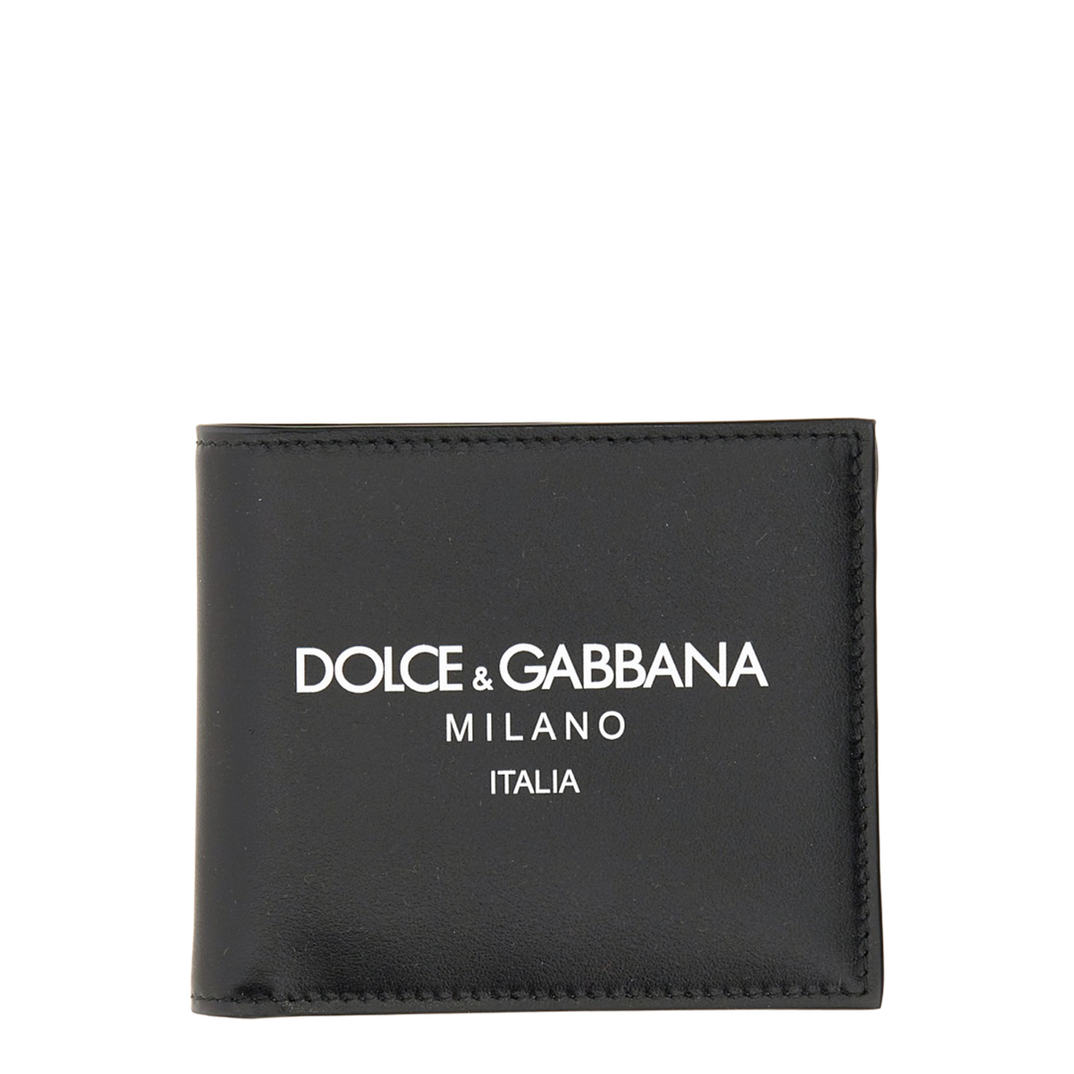 Calfskin Bifold Wallet With Logo - Multicolore - Image 1