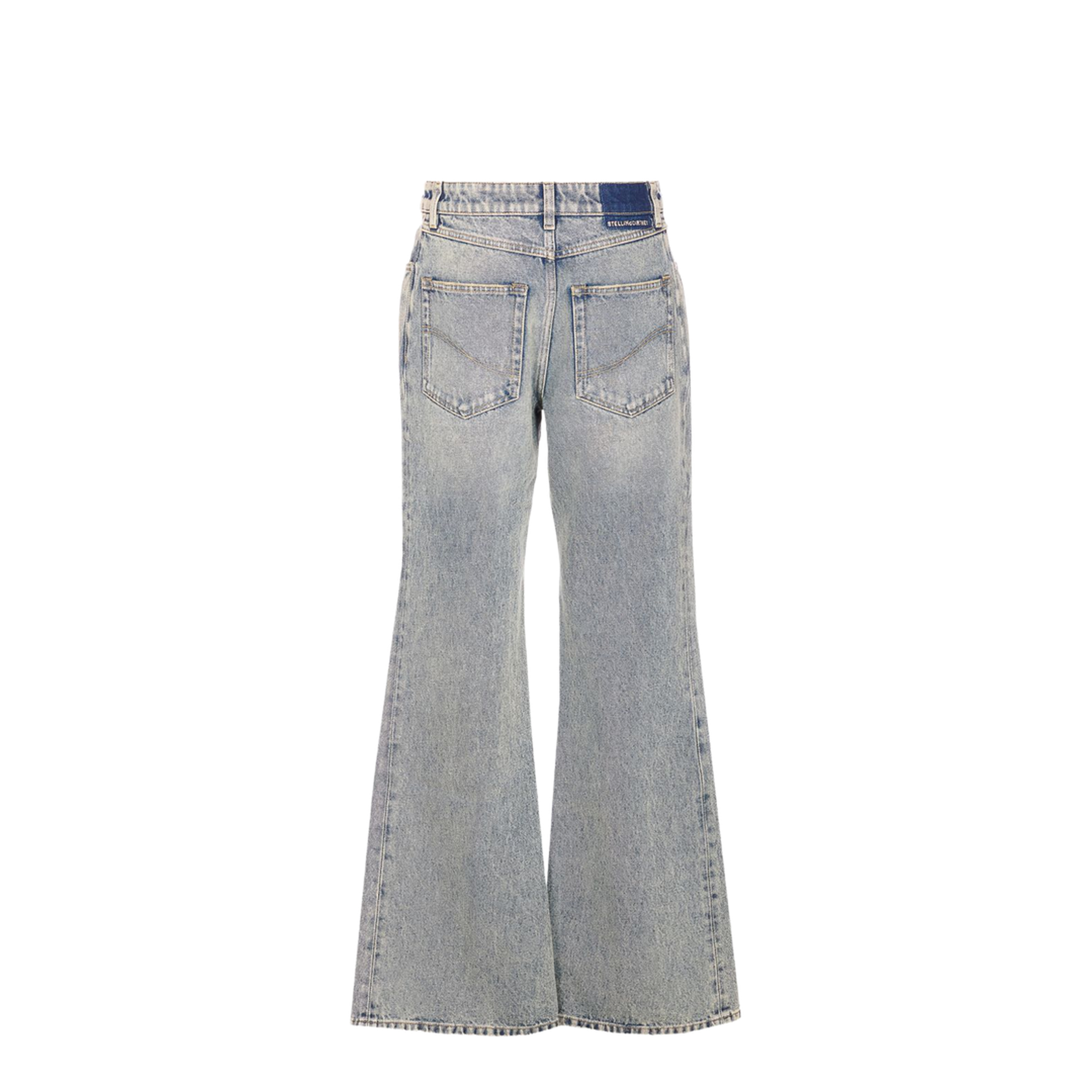 Mid Blue Vintage Wash Bootcut Jeans - Image 4