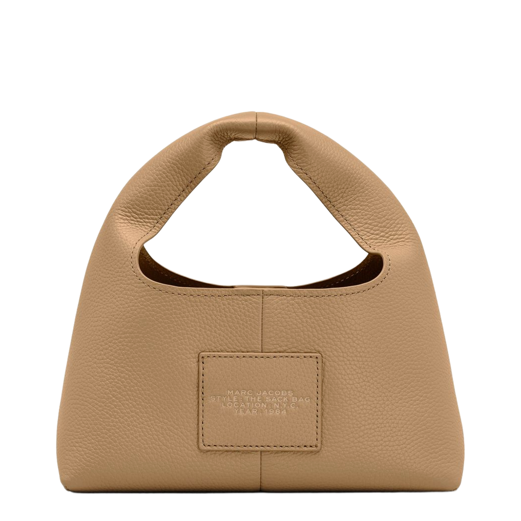 Mini Full Grain Leather Handbag - Camel - Image 2