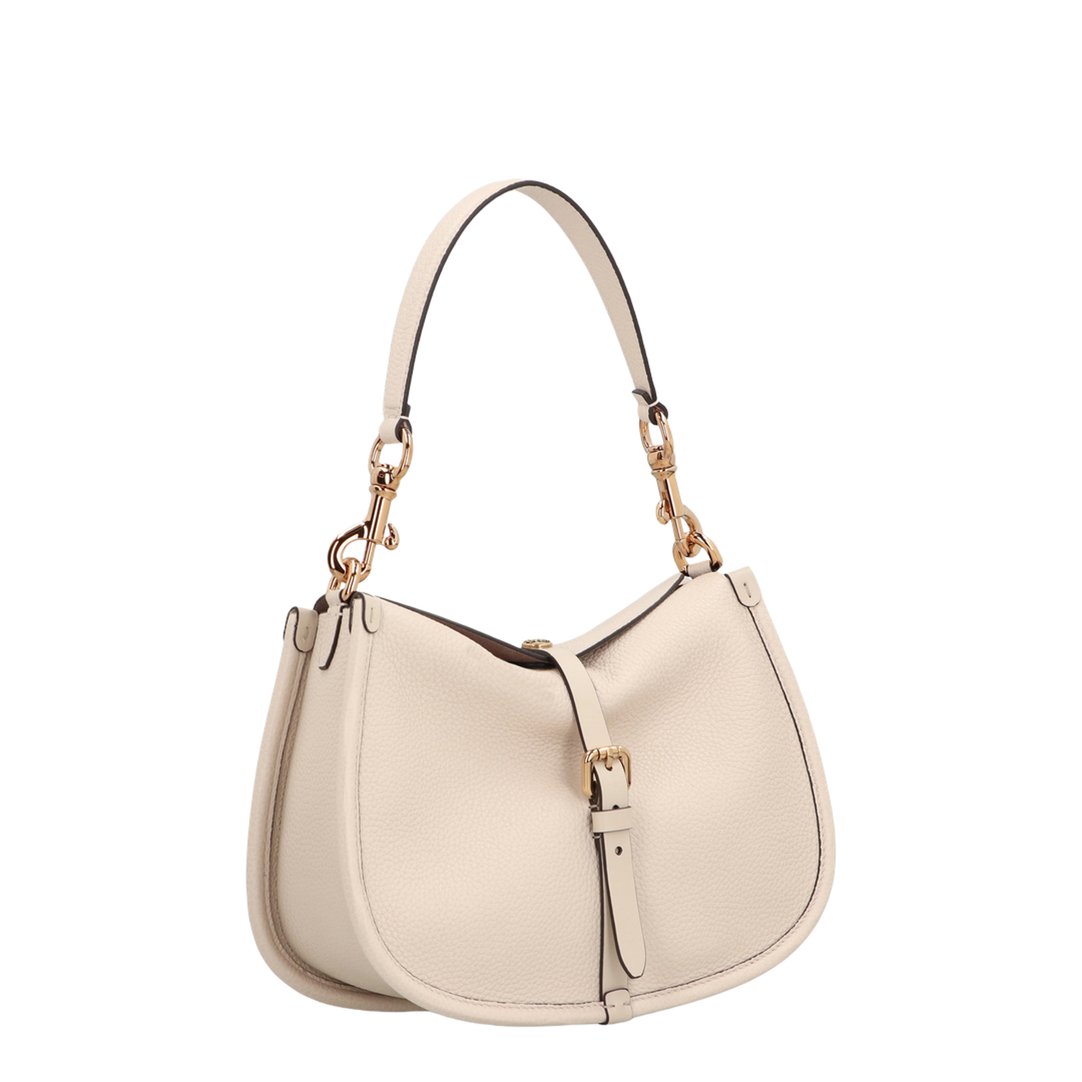 Pony Medium Calfskin Shoulder Bag - Cream - Image 3