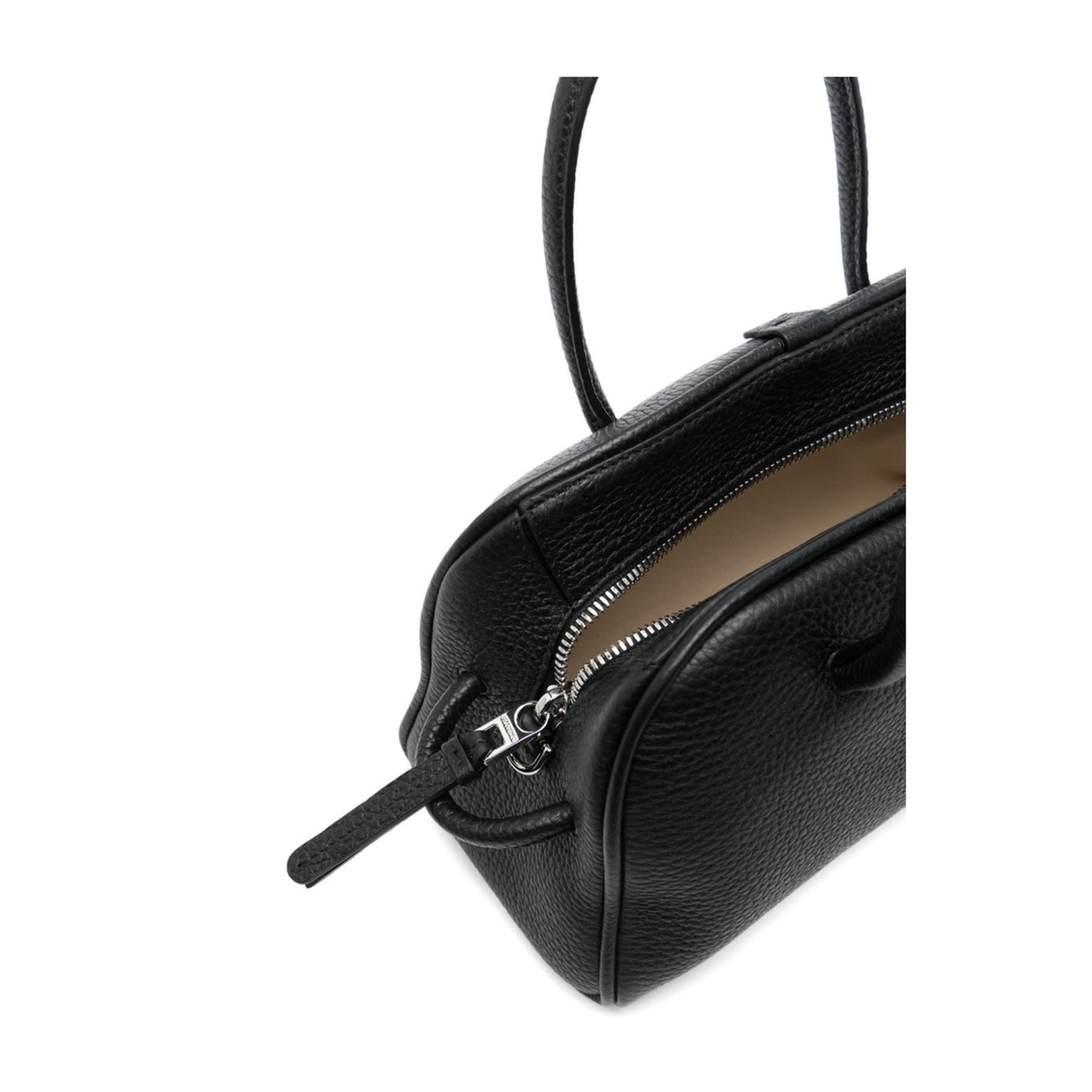 Le Petit Turismo Grained Calfskin Bowling Bag - Black - Image 2