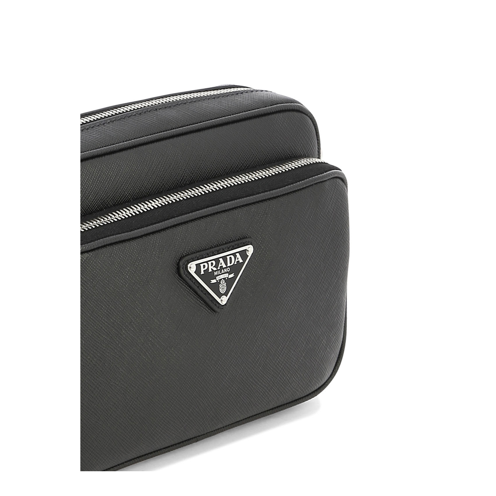Black Leather Crossbody Bag - Image 4