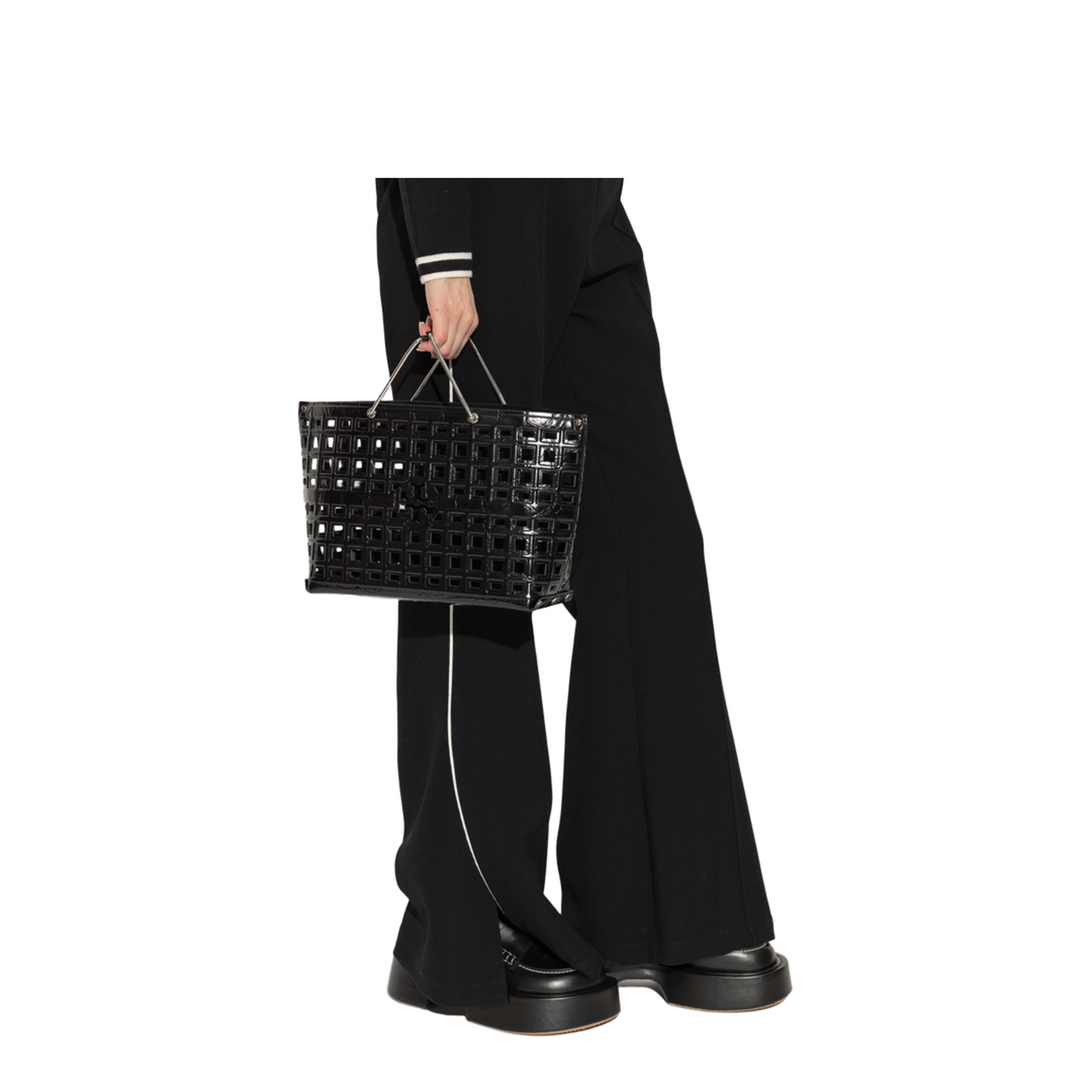 Market Leather Tote Bag - Black - Image 5