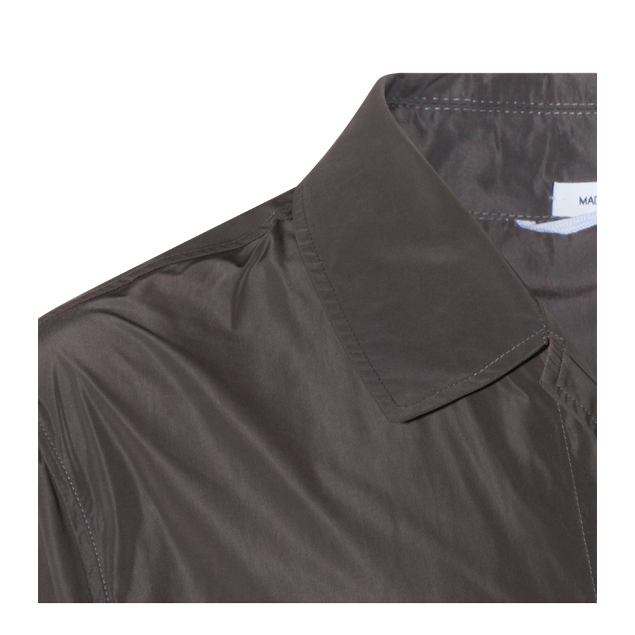 Logo-Print Single-Breasted Coat - Image 7
