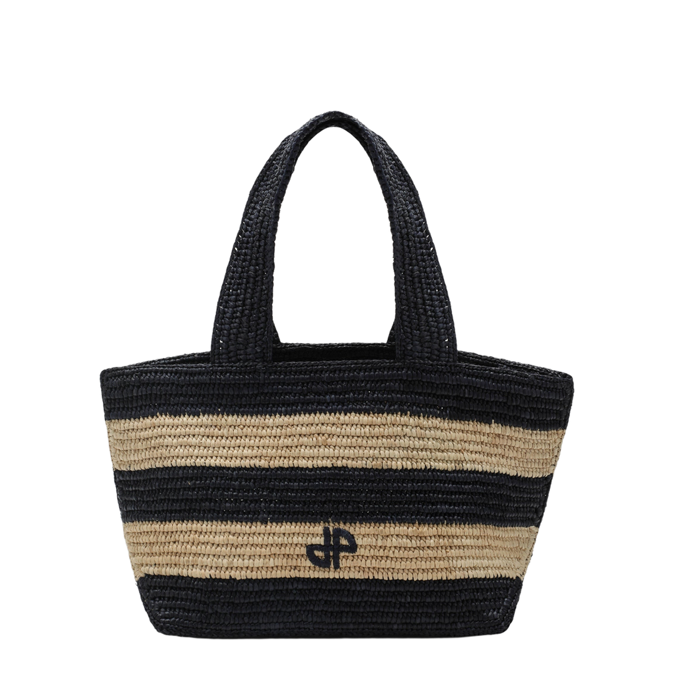 Trapeze Pm Shopping Bag In Raffia - Image 1