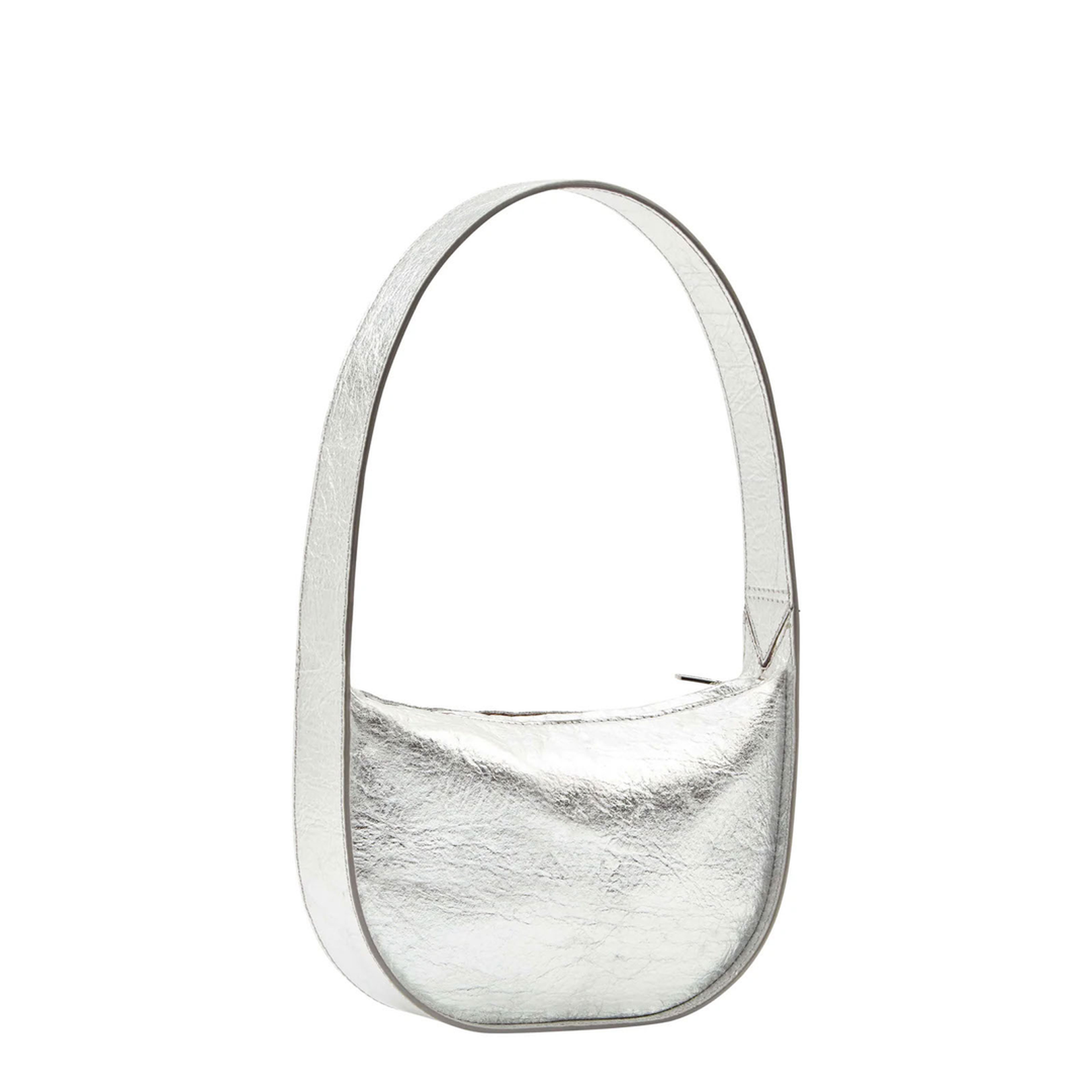 The Chelsea Piñatex Shoulder Bag - Metallic Silver - Image 2