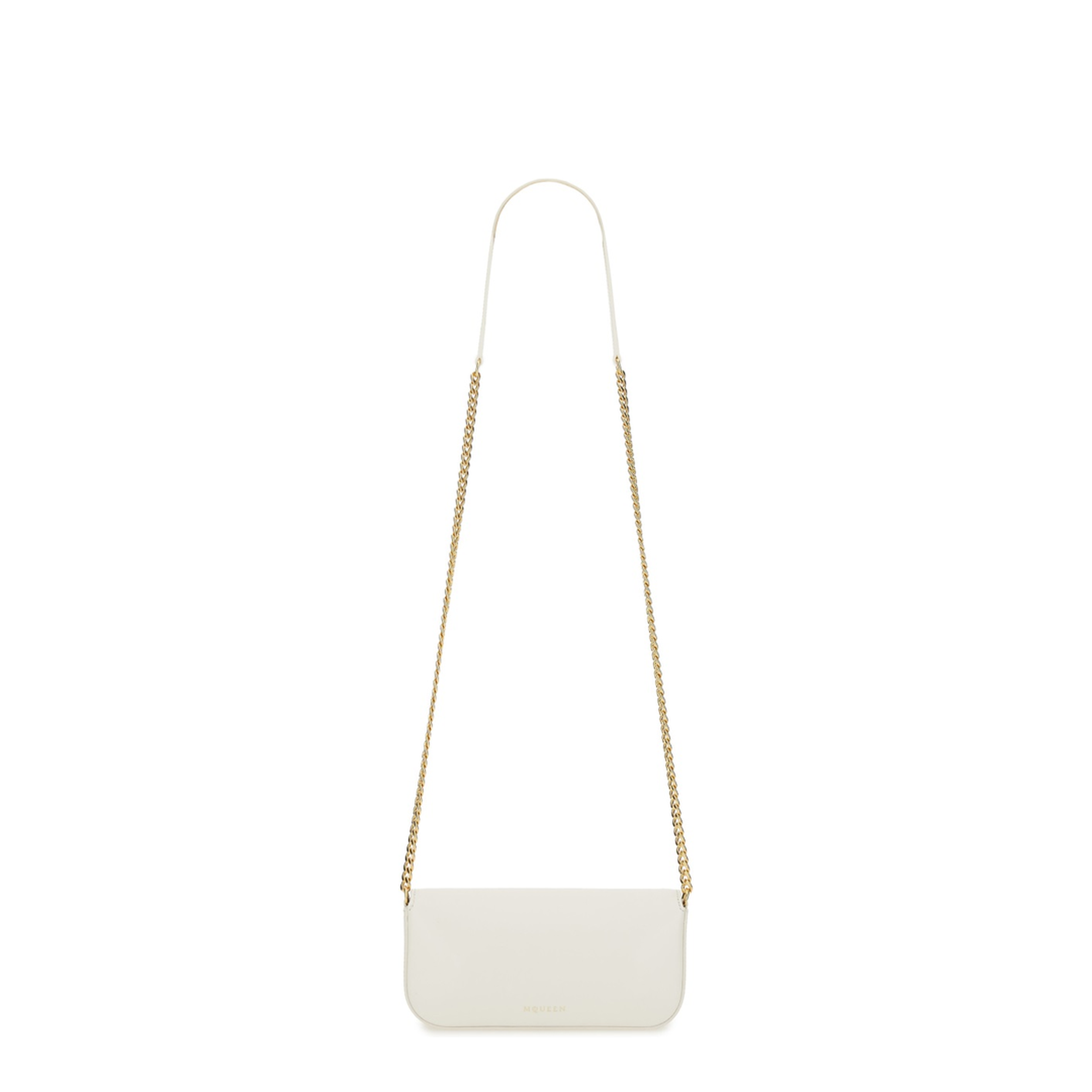 Skull Flower Small Calf Leather Crossbody - Ivory - Image 2