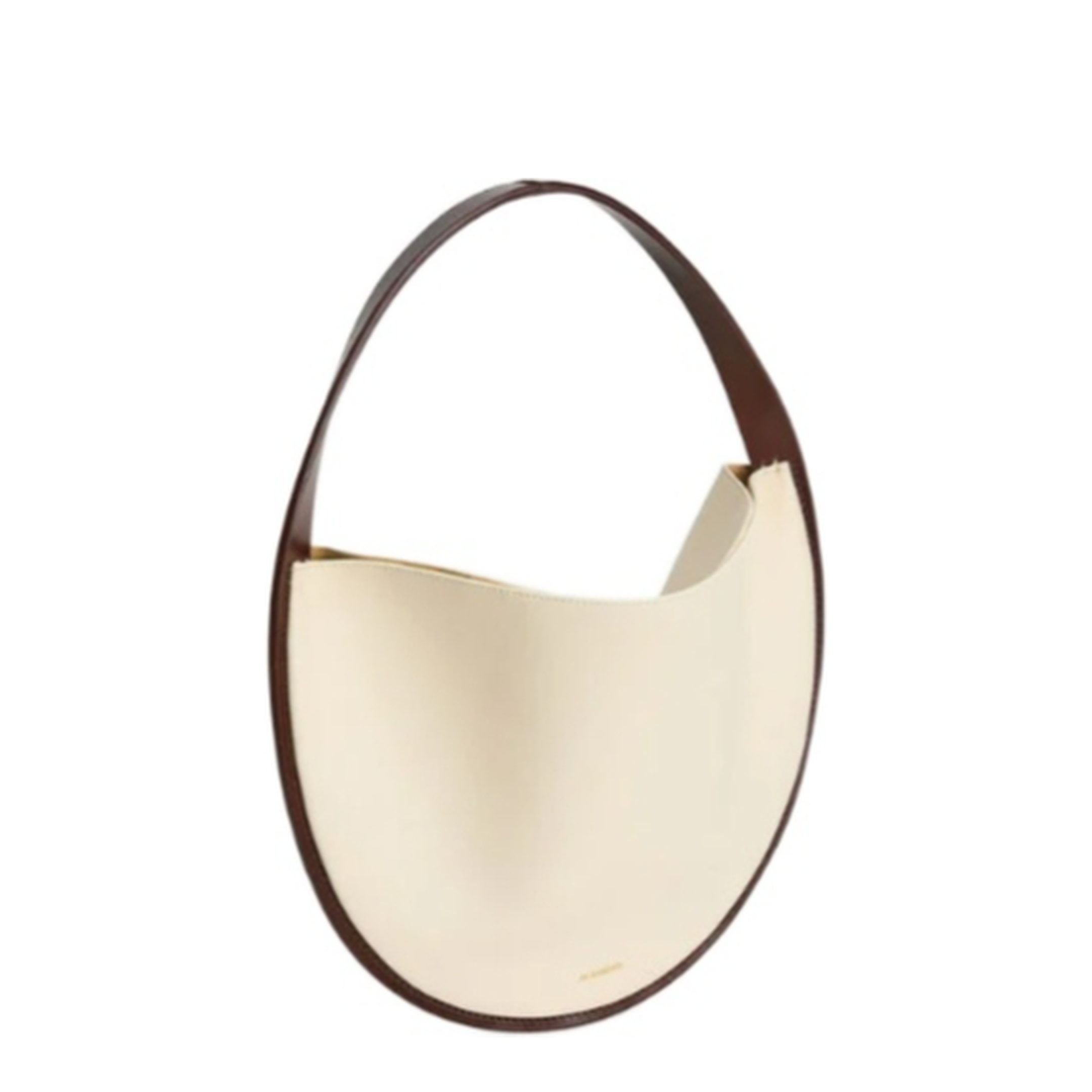 Ivory Leather Pivot Shoulder Bag - Image 1