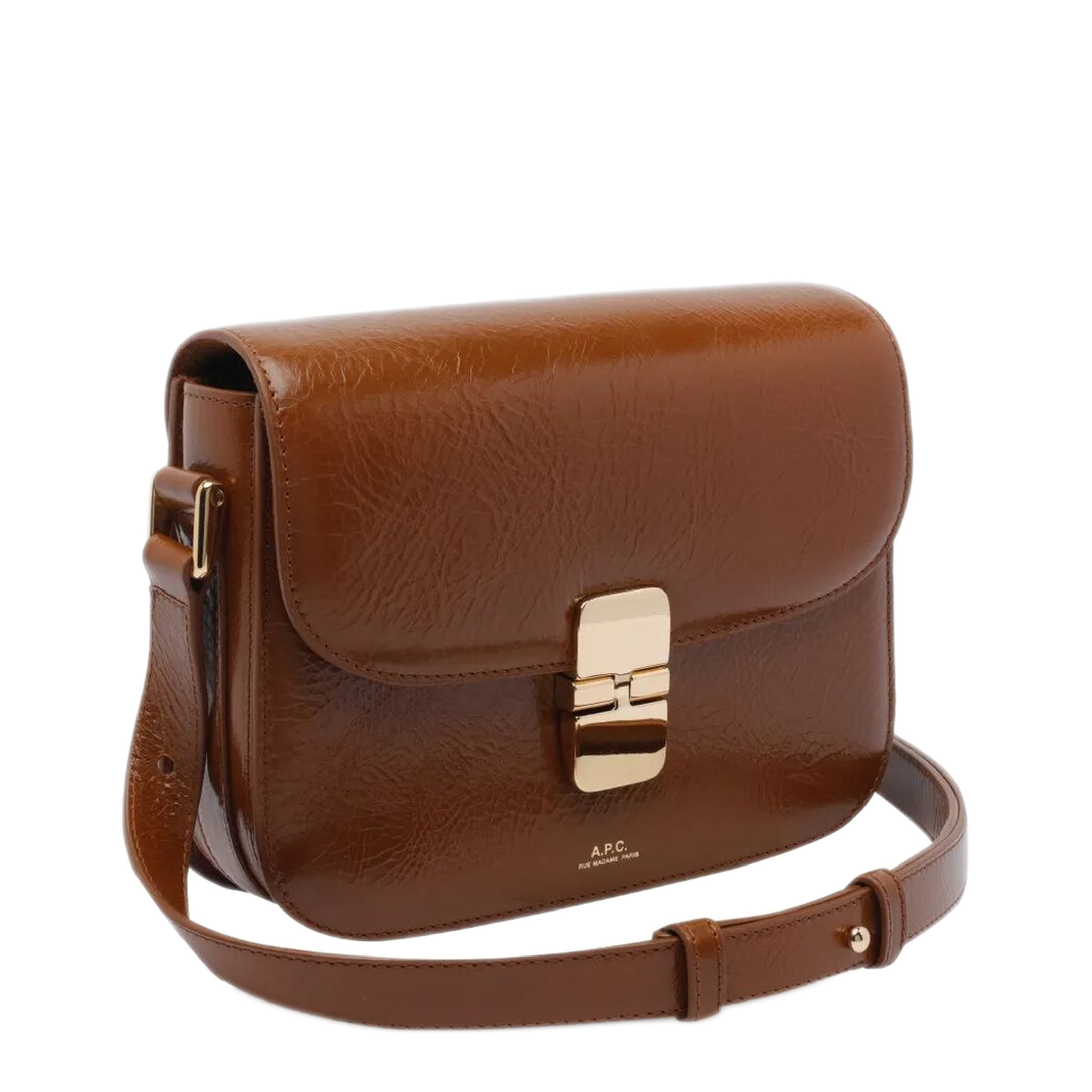 Grace Small Calfskin Crossbody - Brown - Image 3