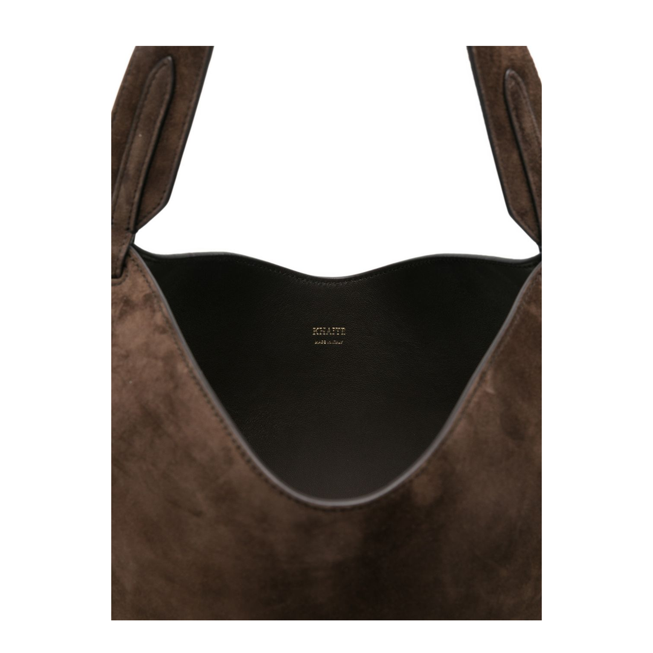 Lotus Mini Suede Tote - Dark Brown - Image 3