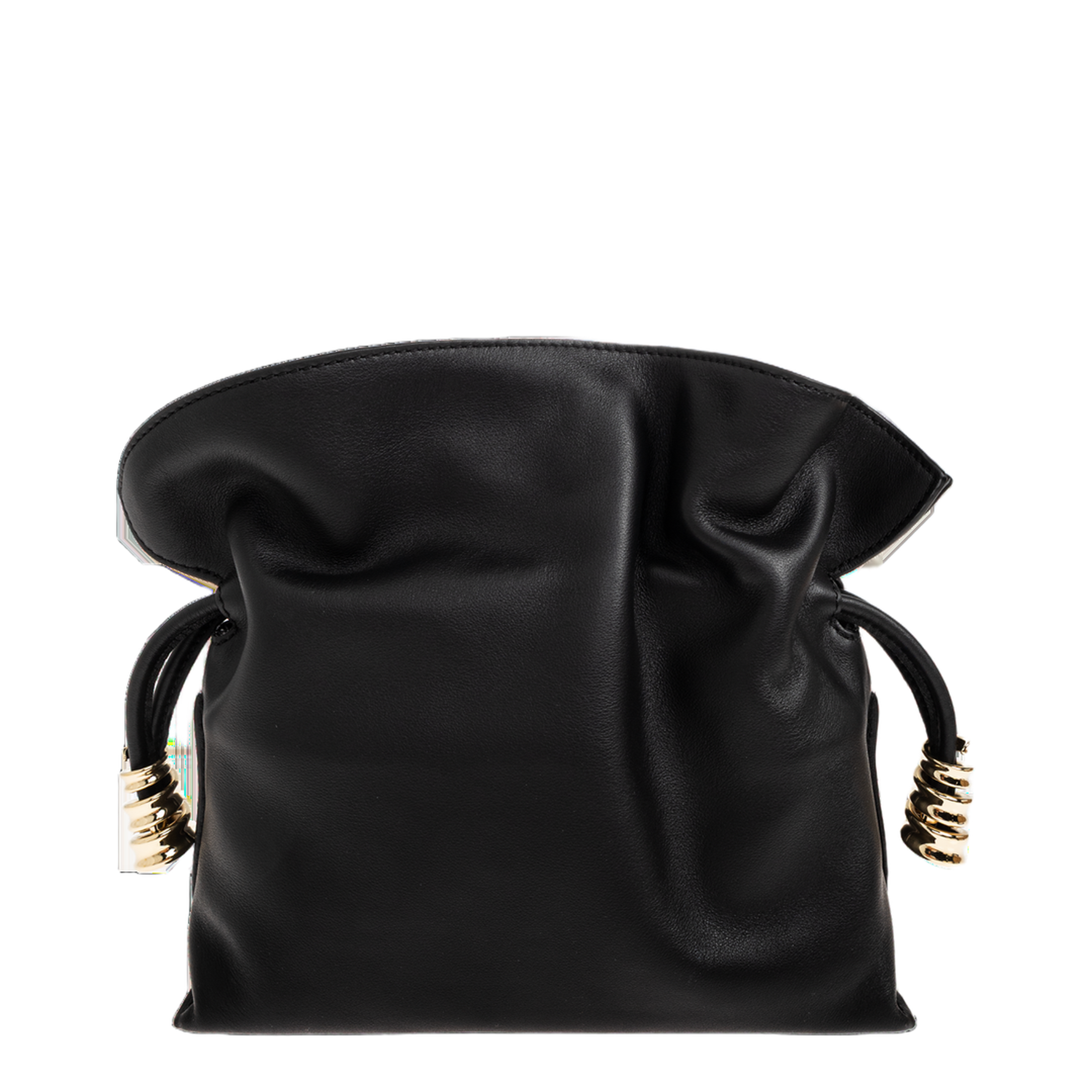 Flamenco Mini Calfskin Clutch - Black - Image 3