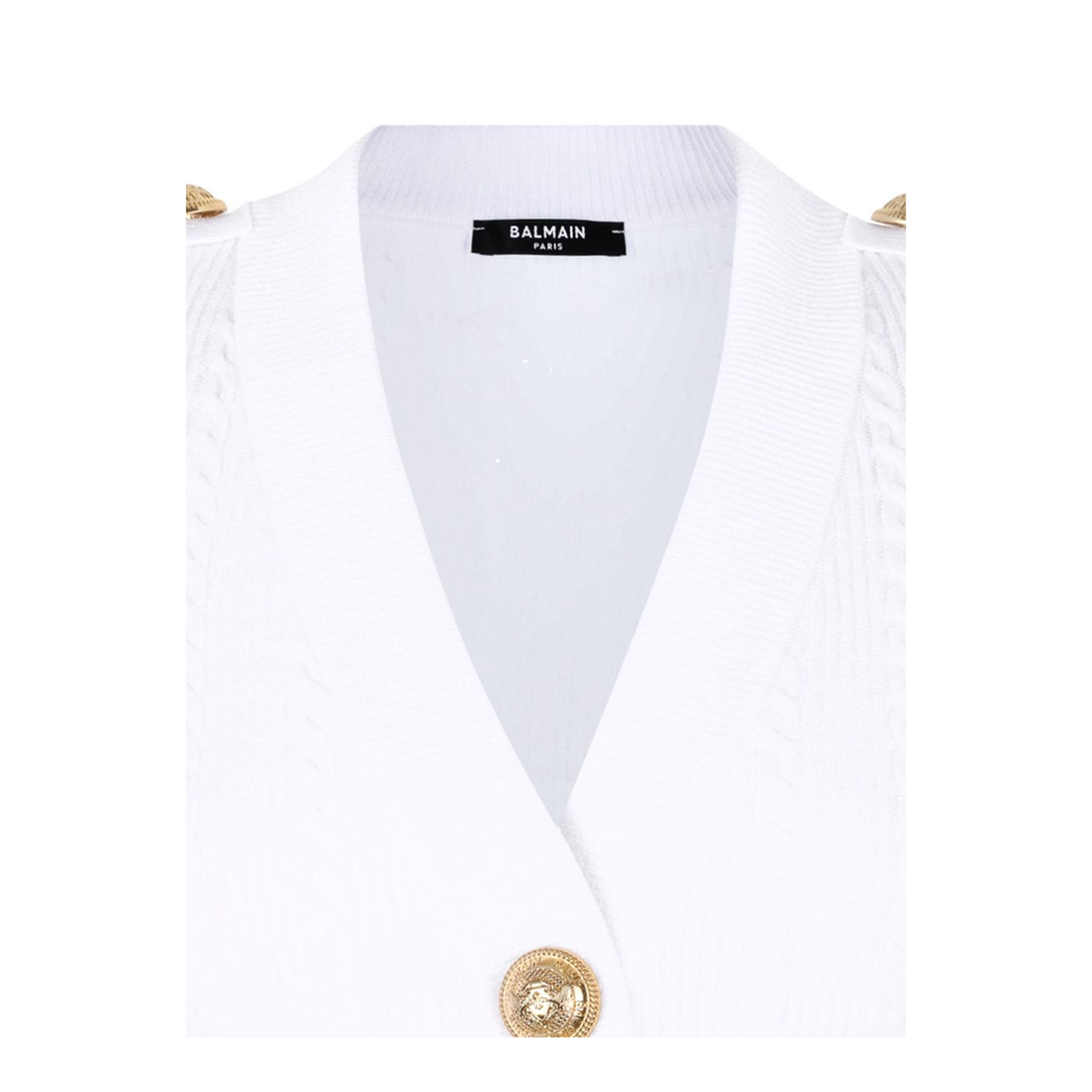 Ribbed And Braided Cardigan - Image 2