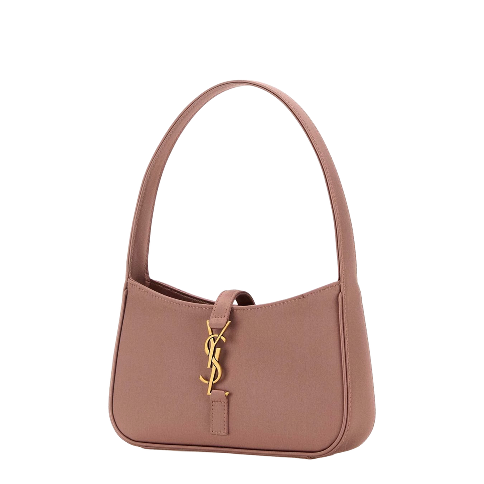 Jamie Mini Satin Shoulder Bags - Pastel Pink - Image 3