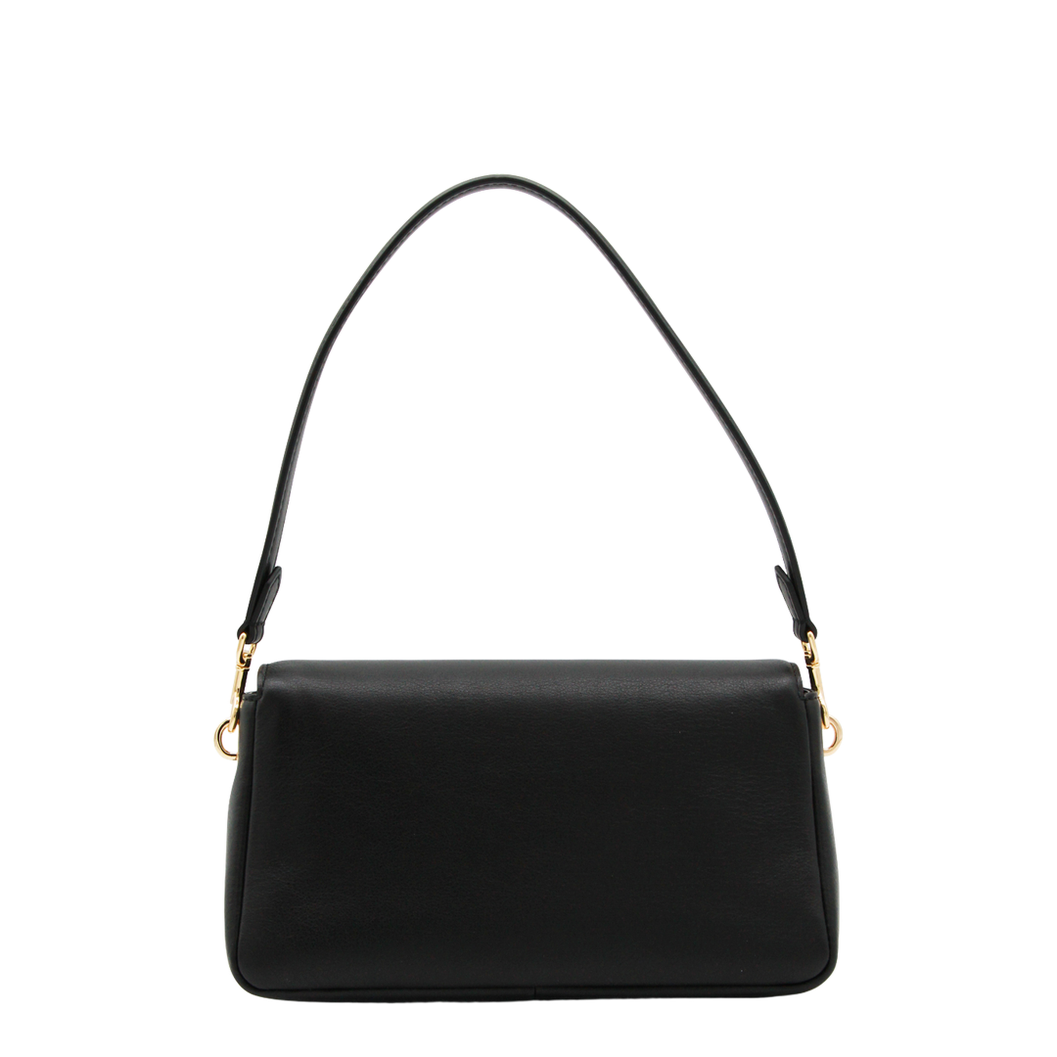 Charlie Small Calf Leather Shoulder Bag - Black - Image 3