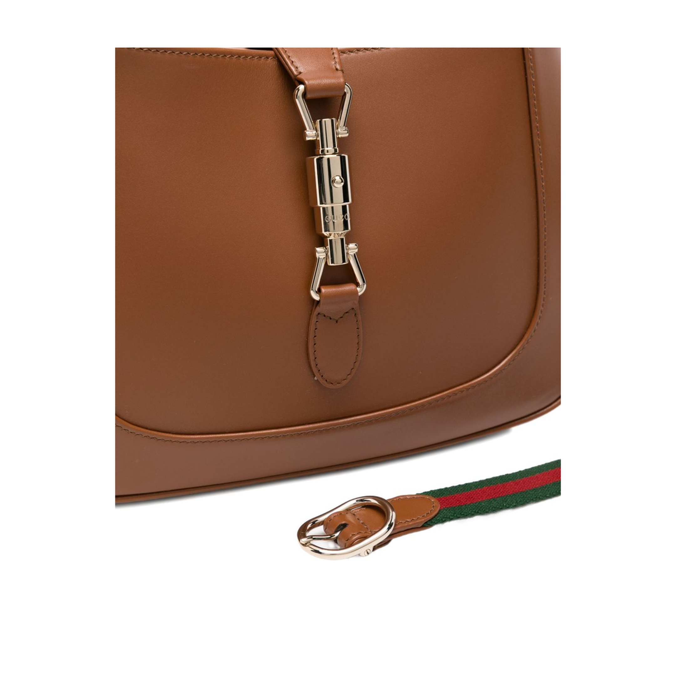 Jackie 1961 Medium Leather Shoulder Bag - Luggage Brown - Image 4