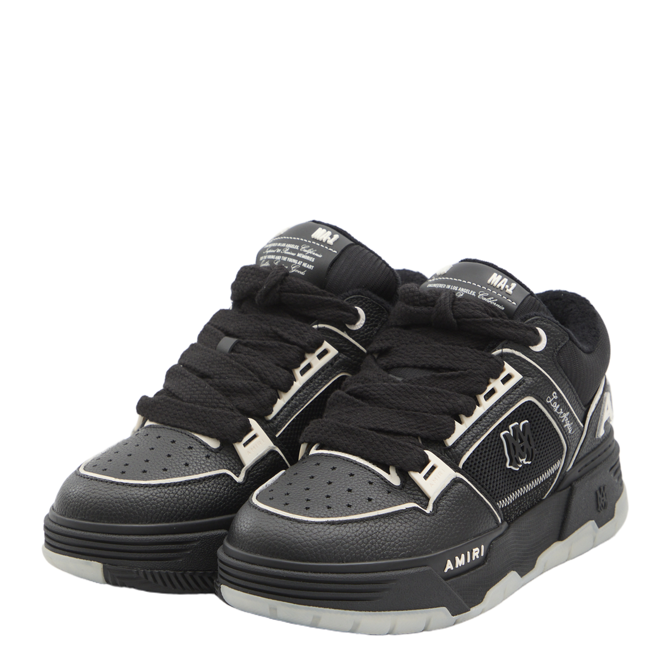 Leather Mesh Sneakers - Image 2