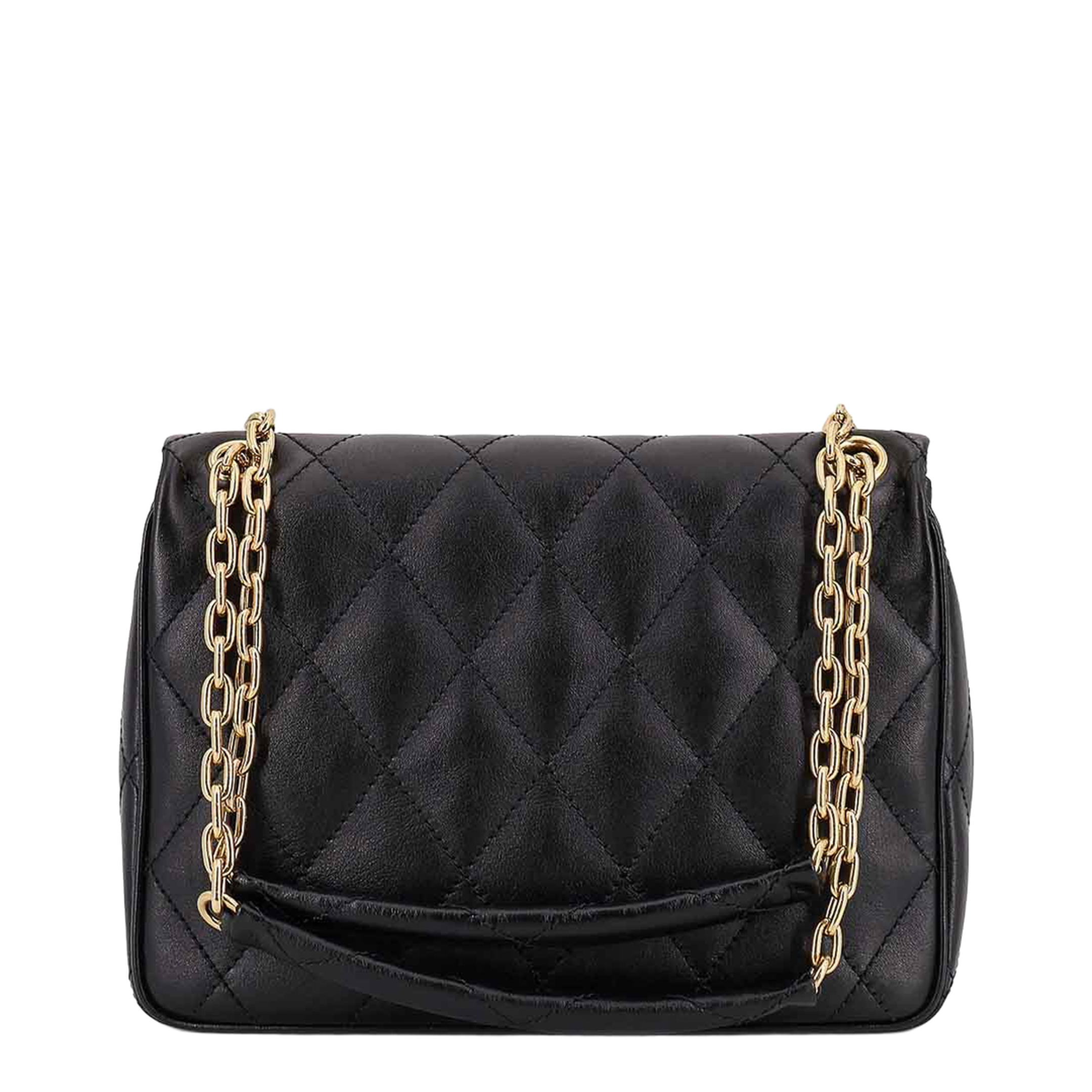 Strand Medium Calf Leather Shoulder Bag - Black - Image 2