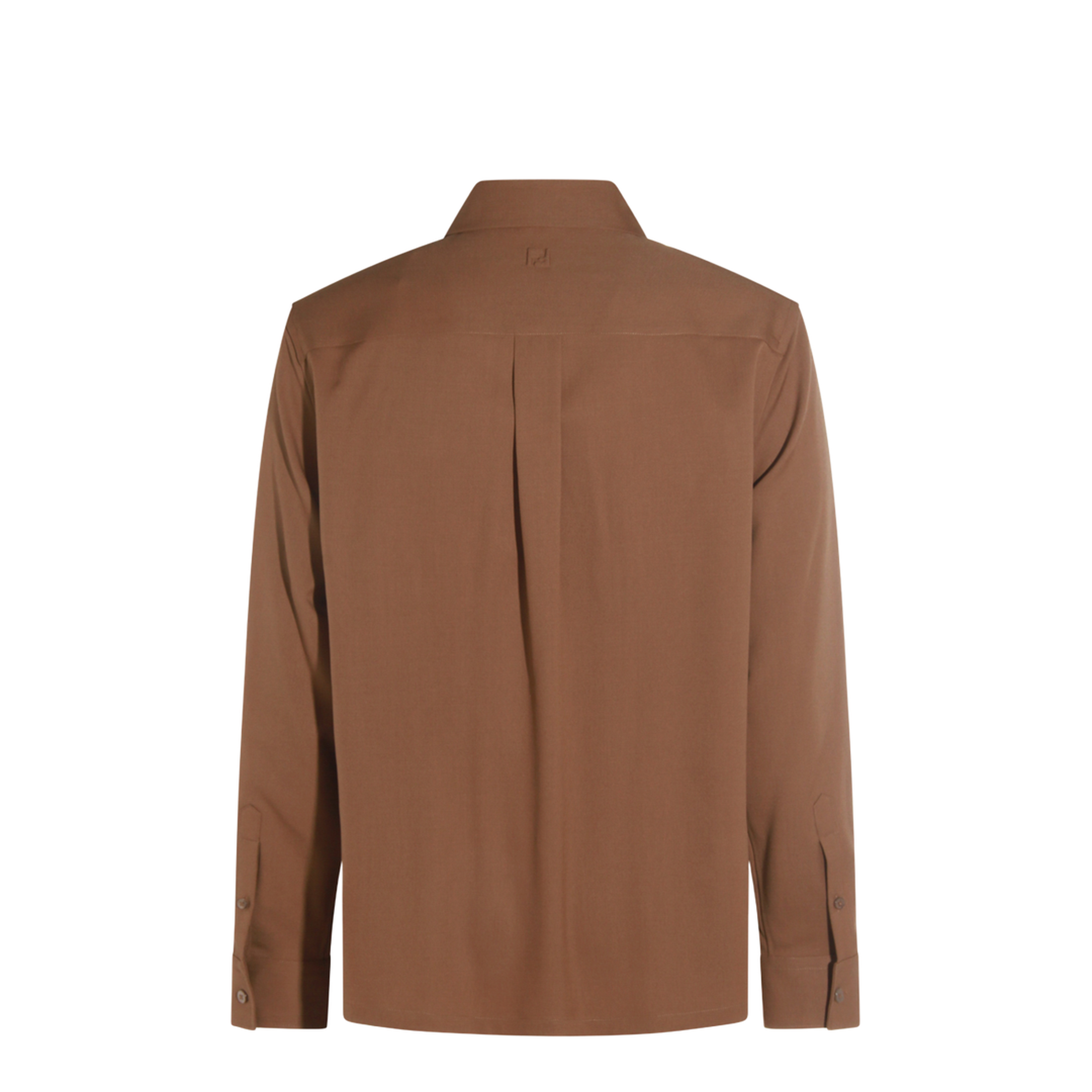 Rust-coloured Wool Shirt - Image 3