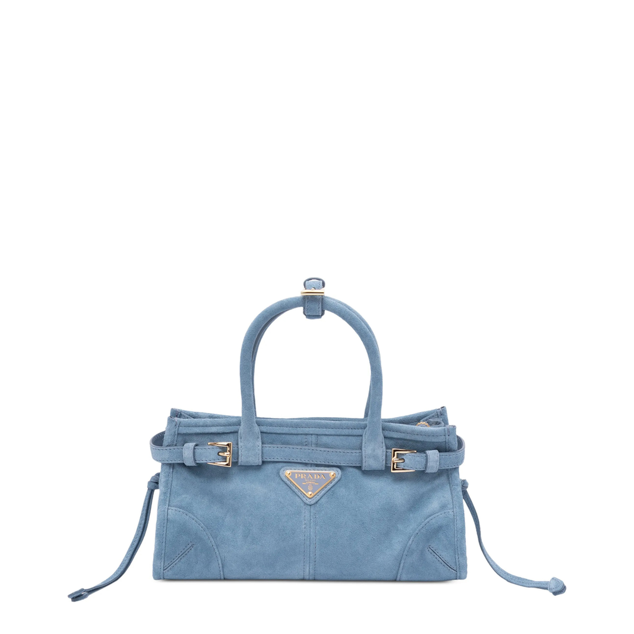 Bonnie Mini Leather Handbag - Light Blue - Image 1