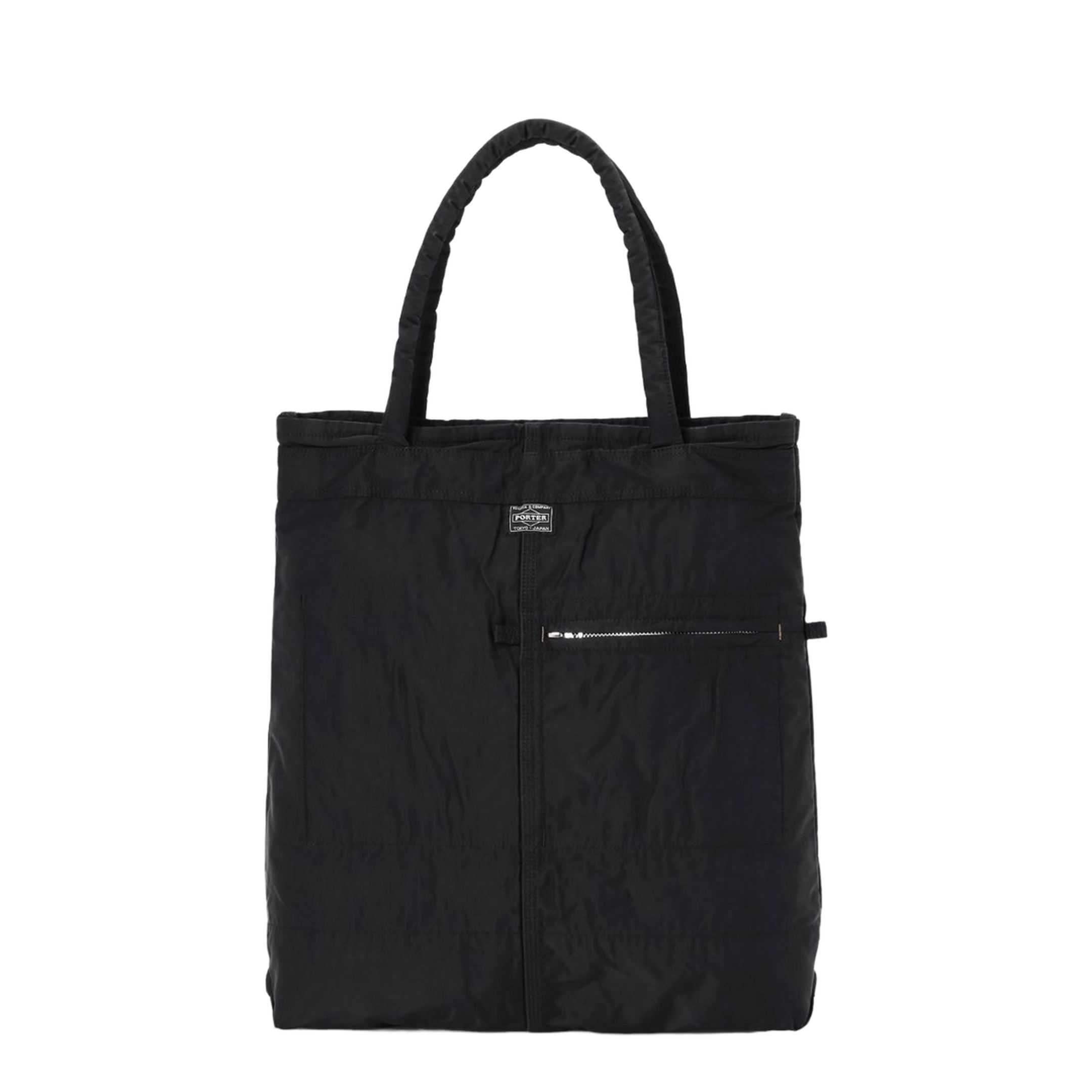 Mile Nylon Cotton Twill Tote - Black - Image 1