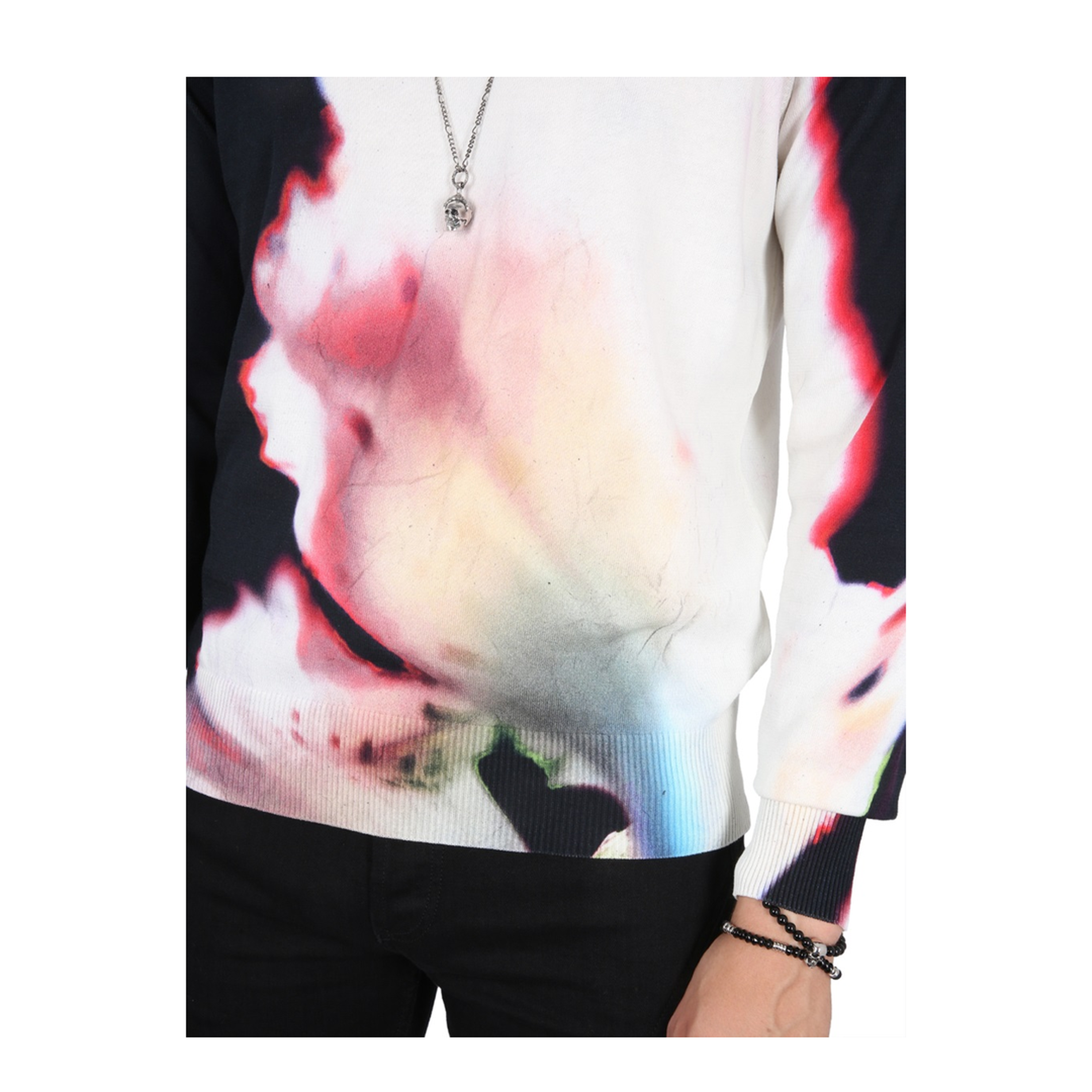 Jersey with Solarised Flower Print - Image 4