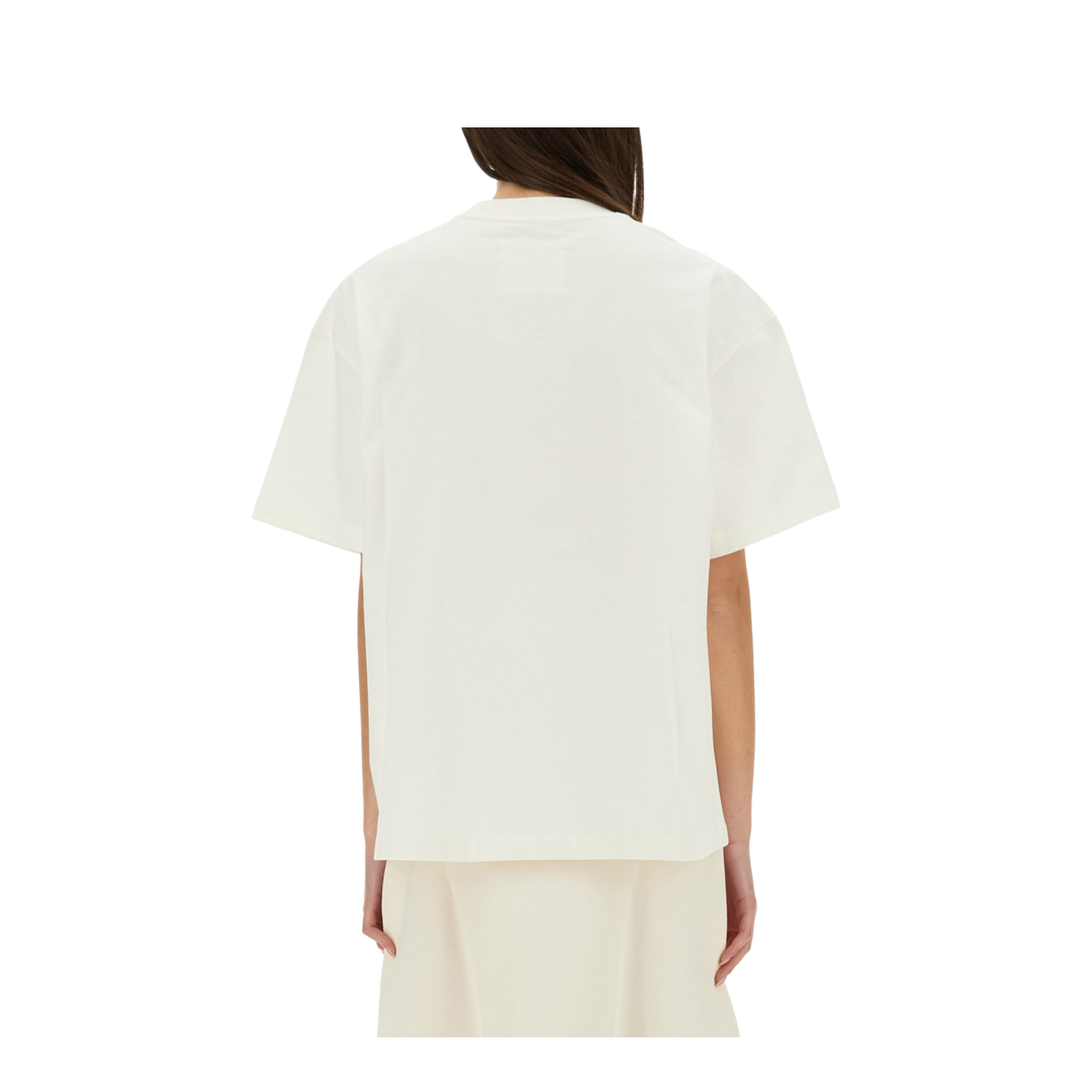 White Printed Logo T-Shirt - Image 7