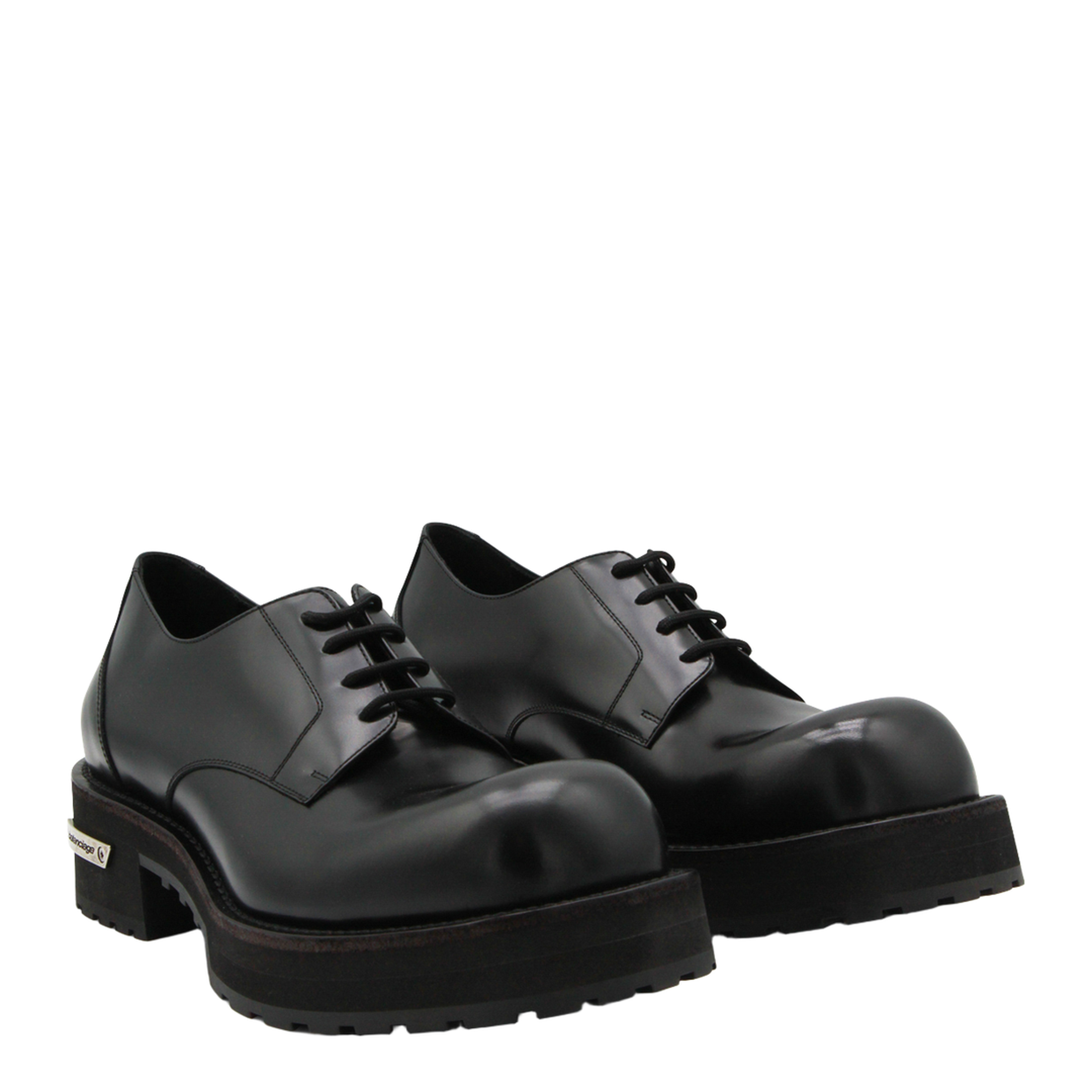 Denom Derby Shoes in Calfskin Leather - Image 3
