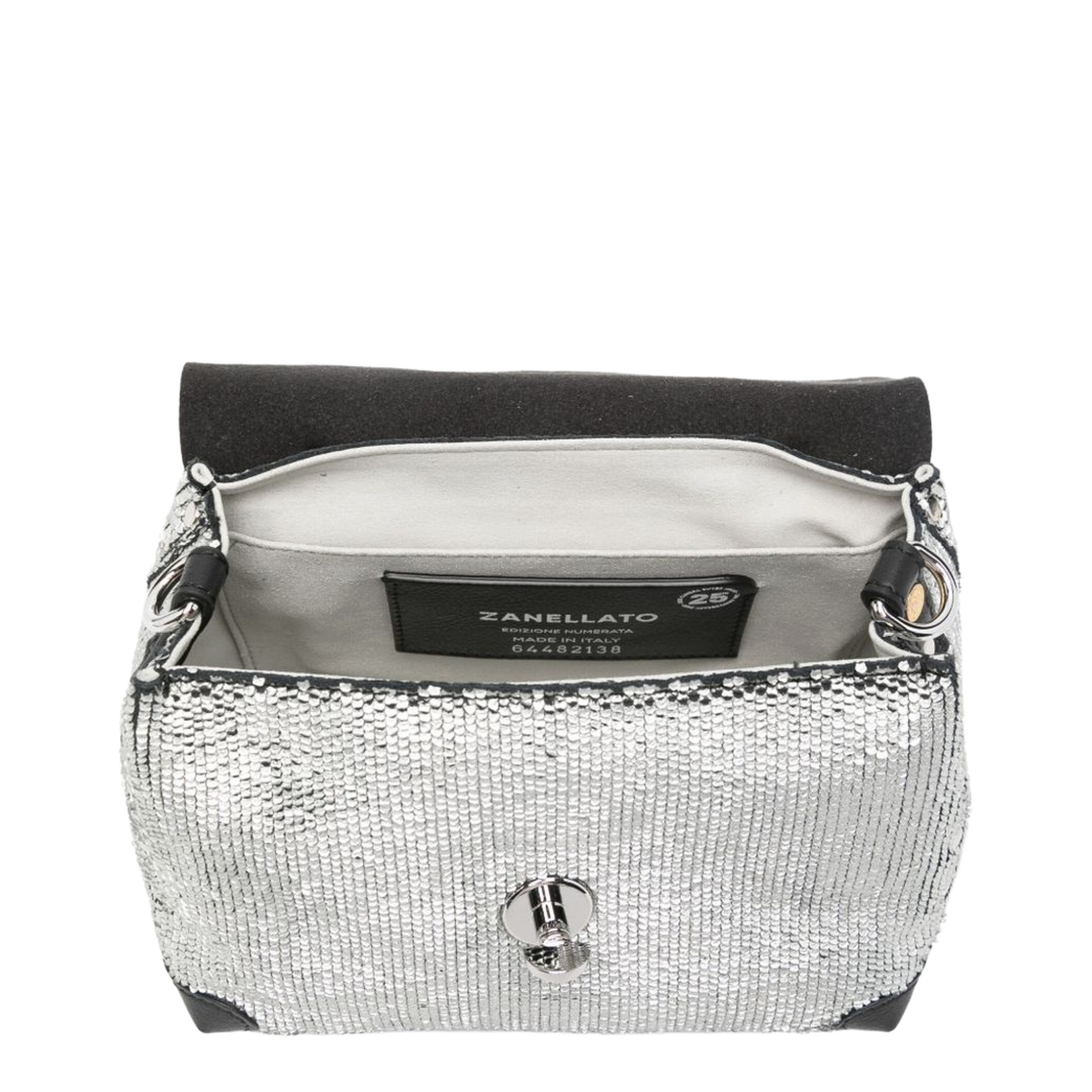 Postina CBI Baby Calfskin Top-Handle Bag - Silver - Image 3