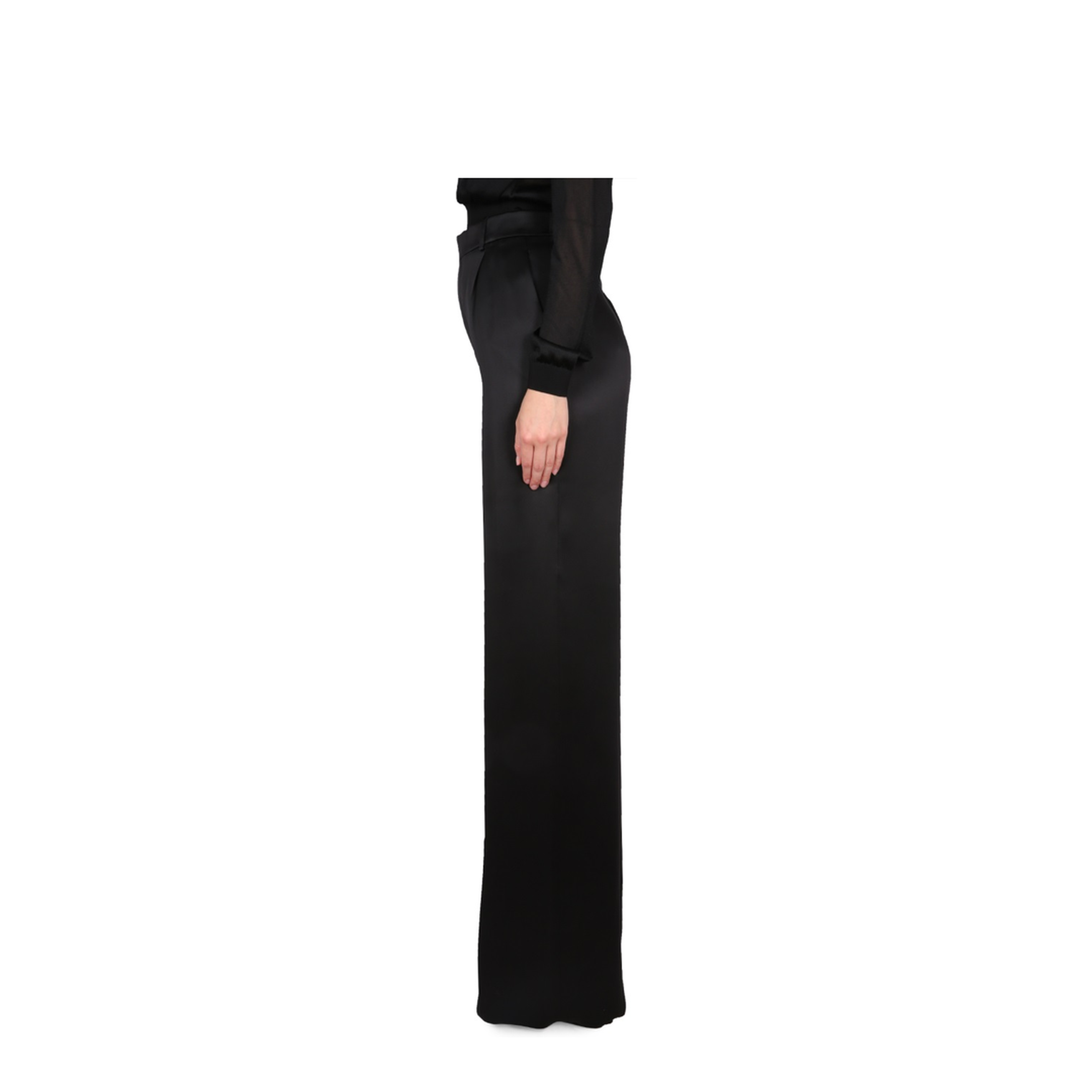 Satin Flared Pants - Image 3