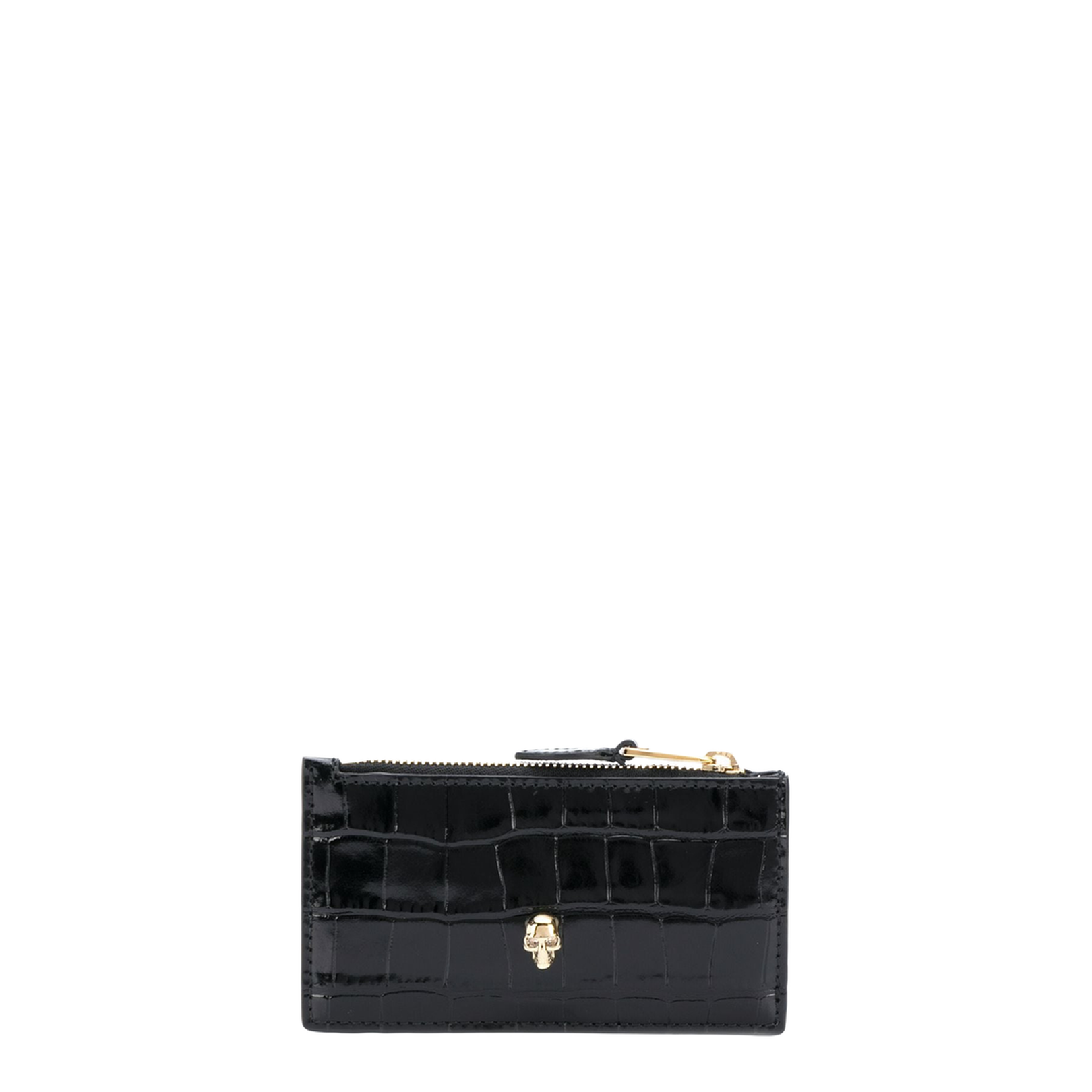 Skull Flat Zip Purse - Image 1