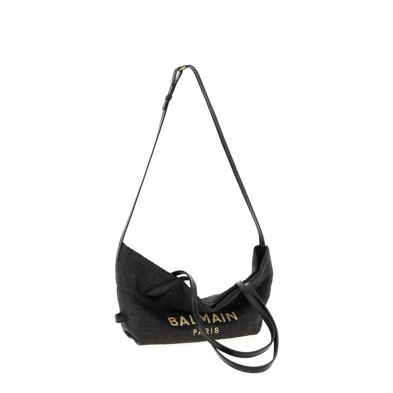 Small Track Tote Bag Raffia Black - Image 3