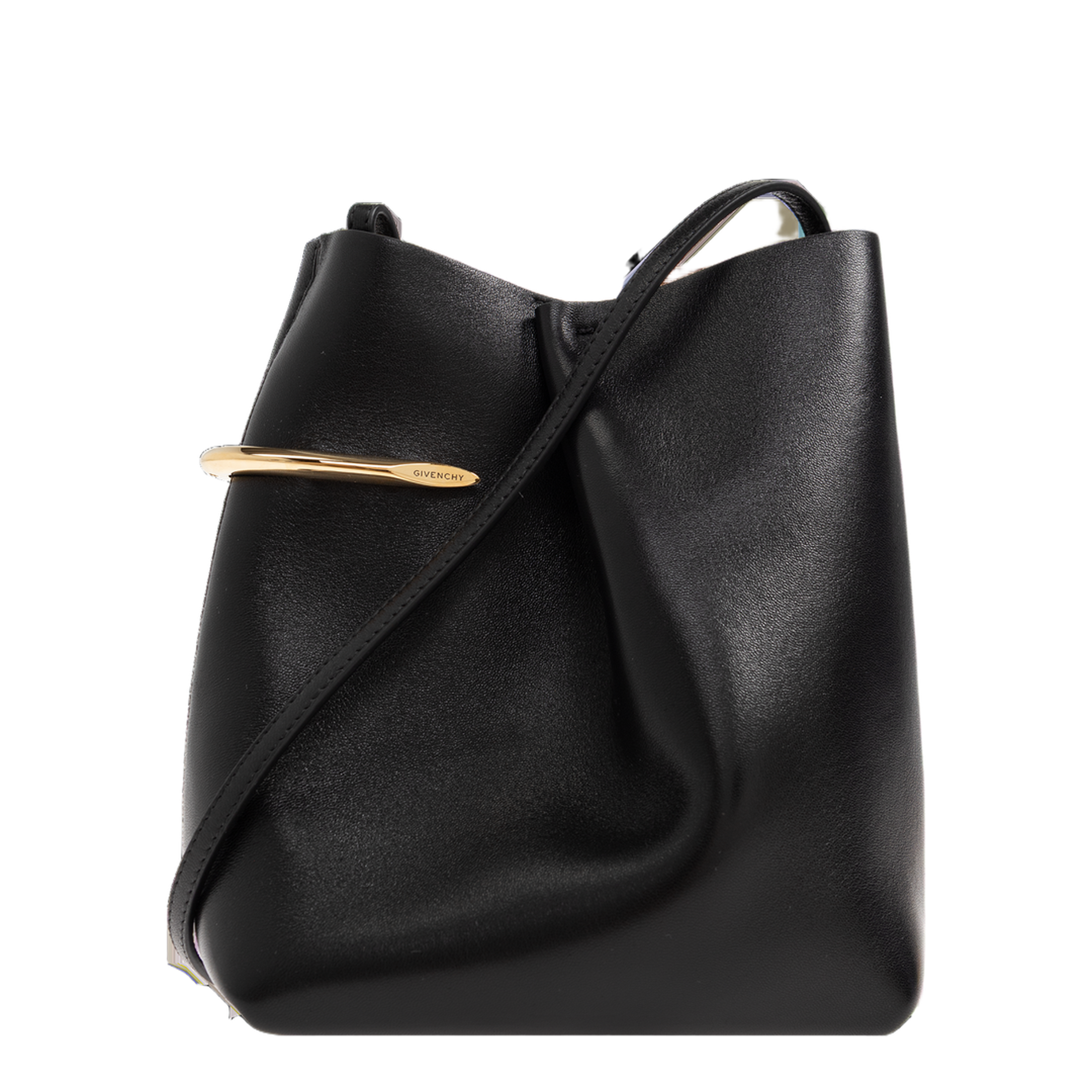 Pinch Me Medium Nappa Leather Pouch - Black - Image 1