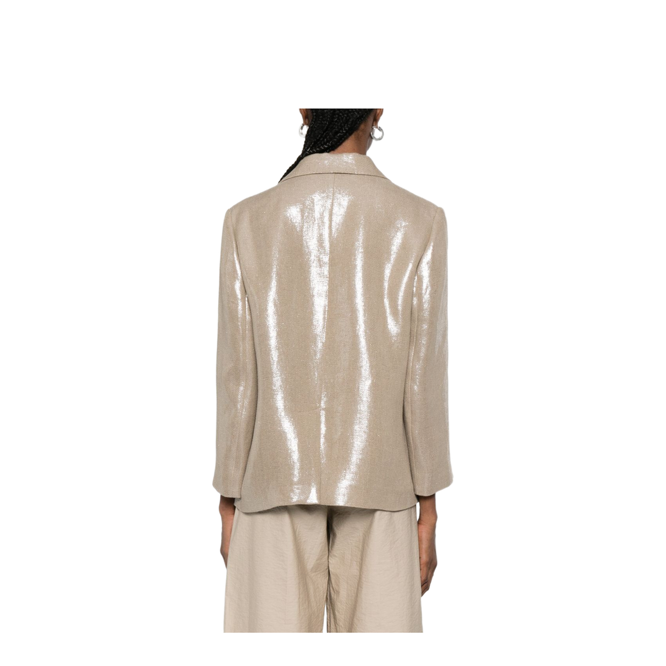 Linen Double-Breasted Jacket - Image 5
