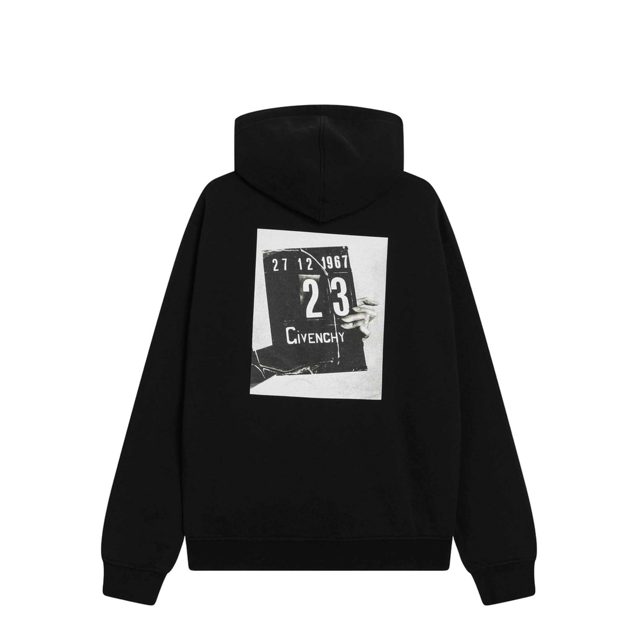 Black Couture Seam Sweatshirt with Clapperboard Print - Image 2