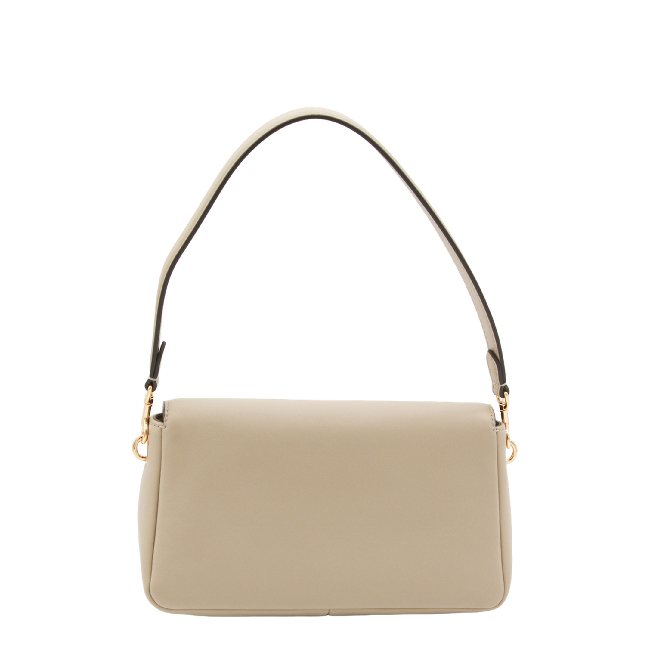 Charlie Small Leather Shoulder Bag - Soft Cement - Image 5