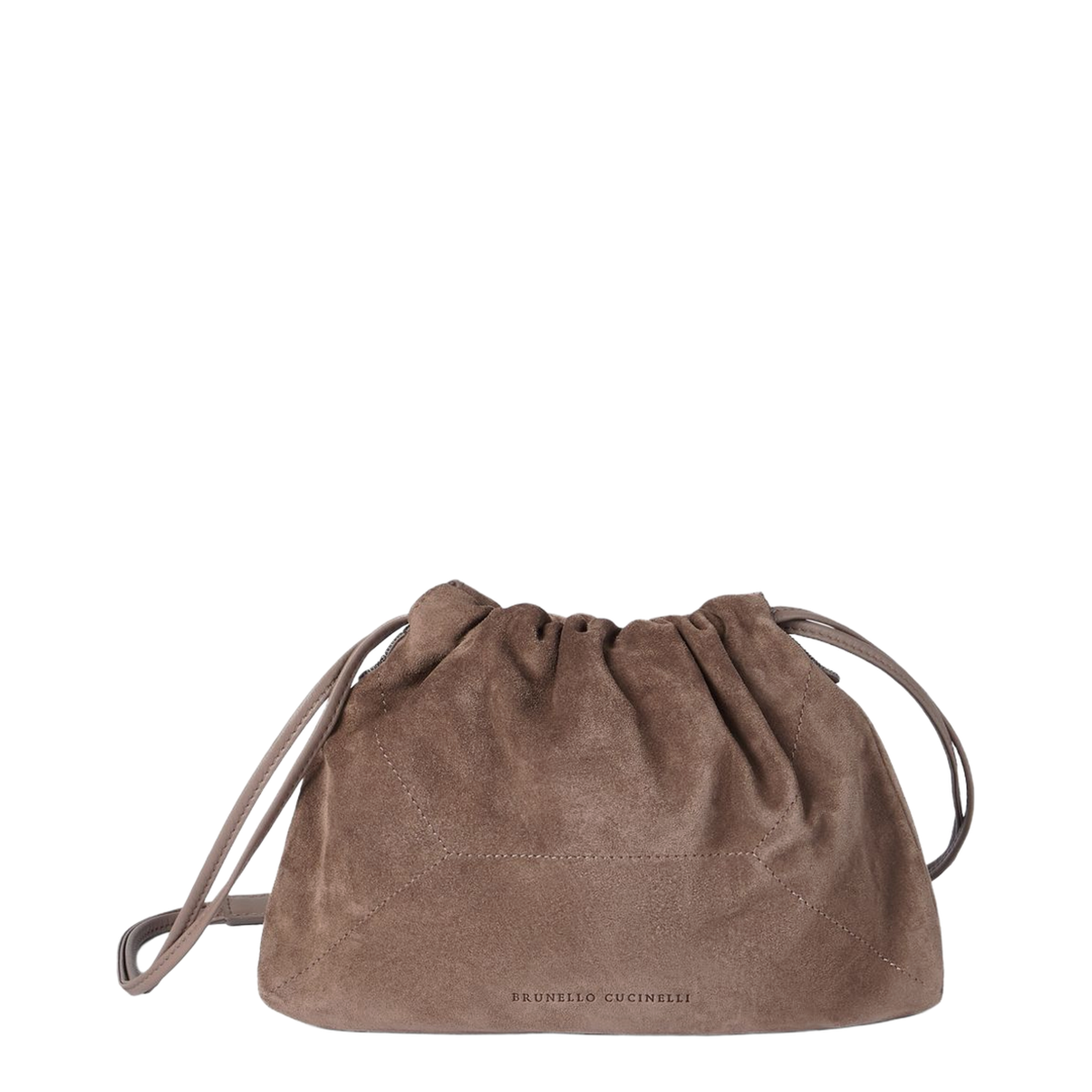 Duo Medium Suede Crossbody - Light Brown - Image 1